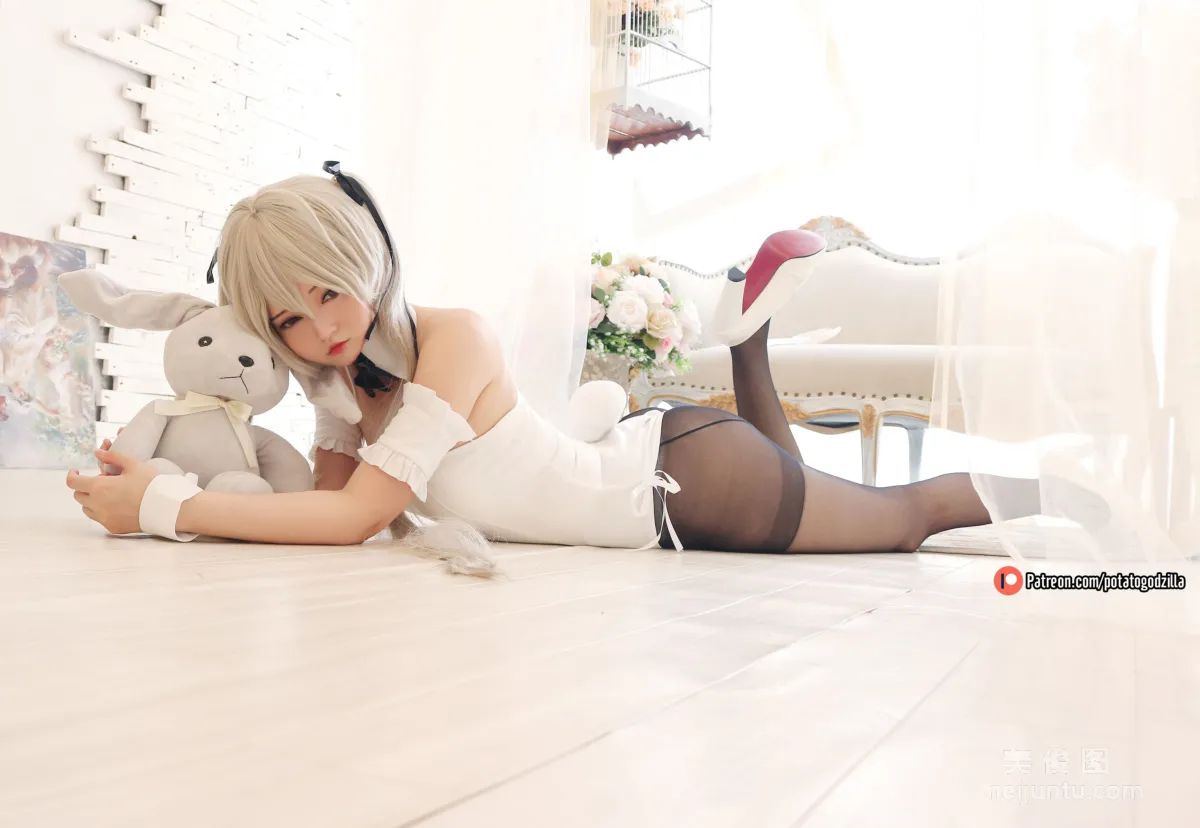 Coser小姐姐Potato Godzilla - Sora Kasugano Bunny Suit9