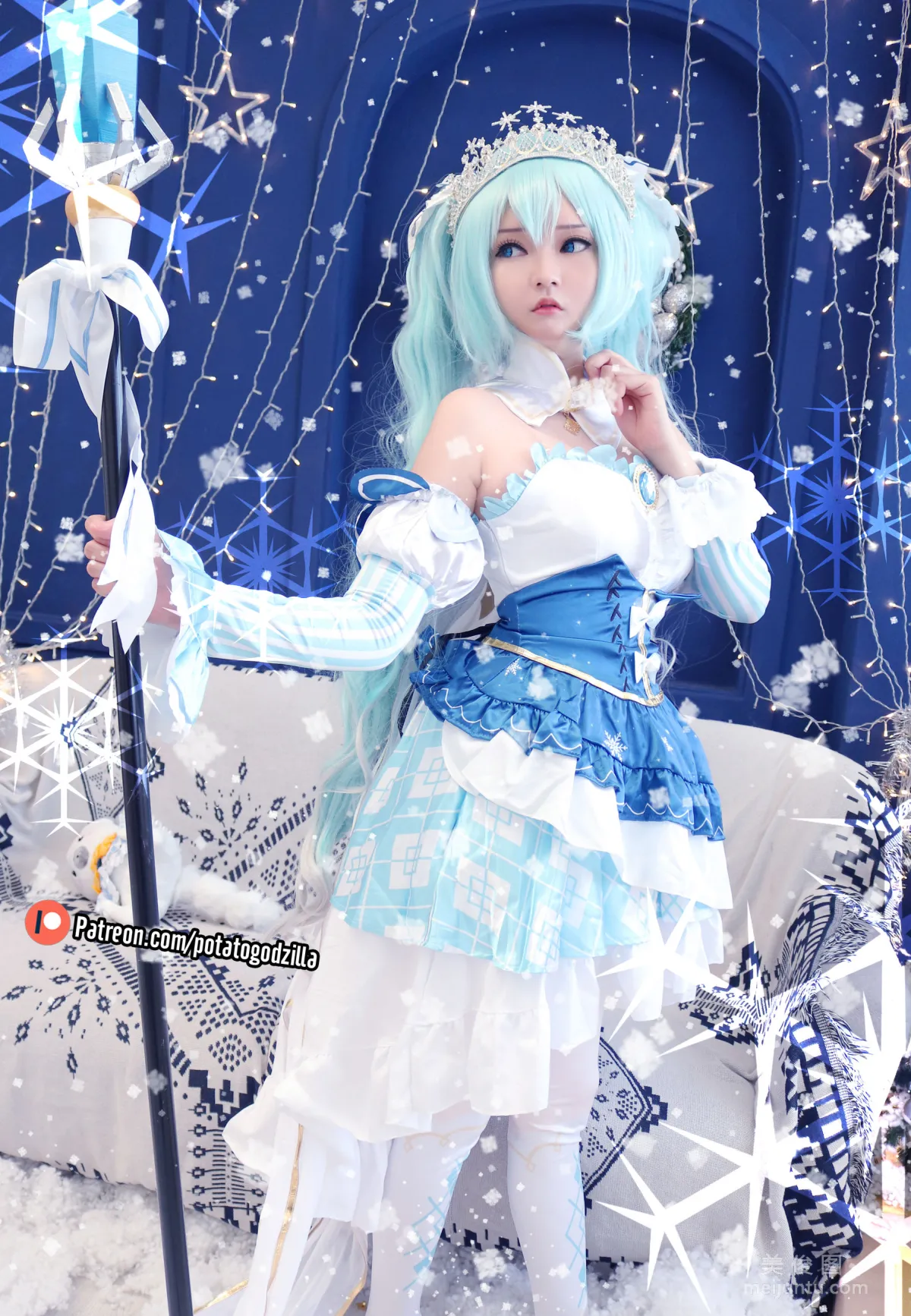 Coser小姐姐Potato Godzilla - Snow Miku 22