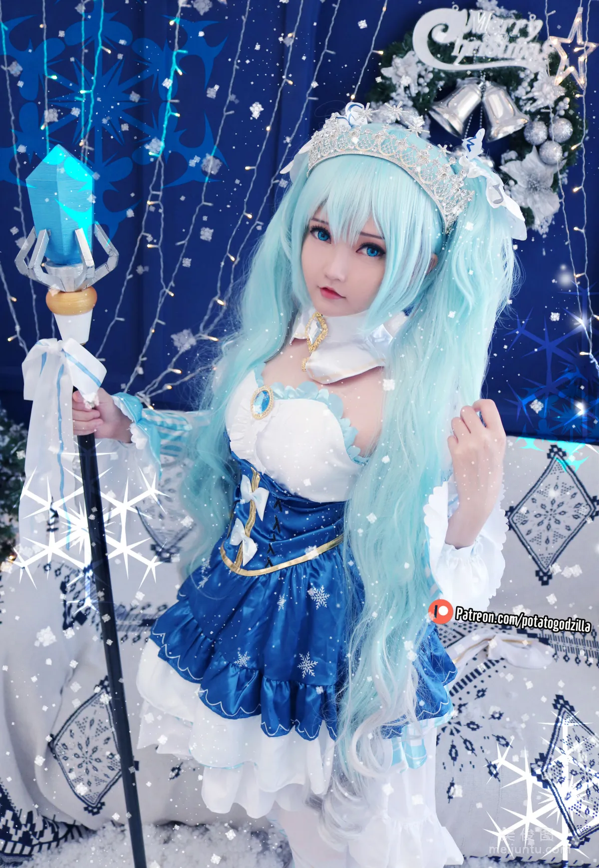 Coser小姐姐Potato Godzilla - Snow Miku2