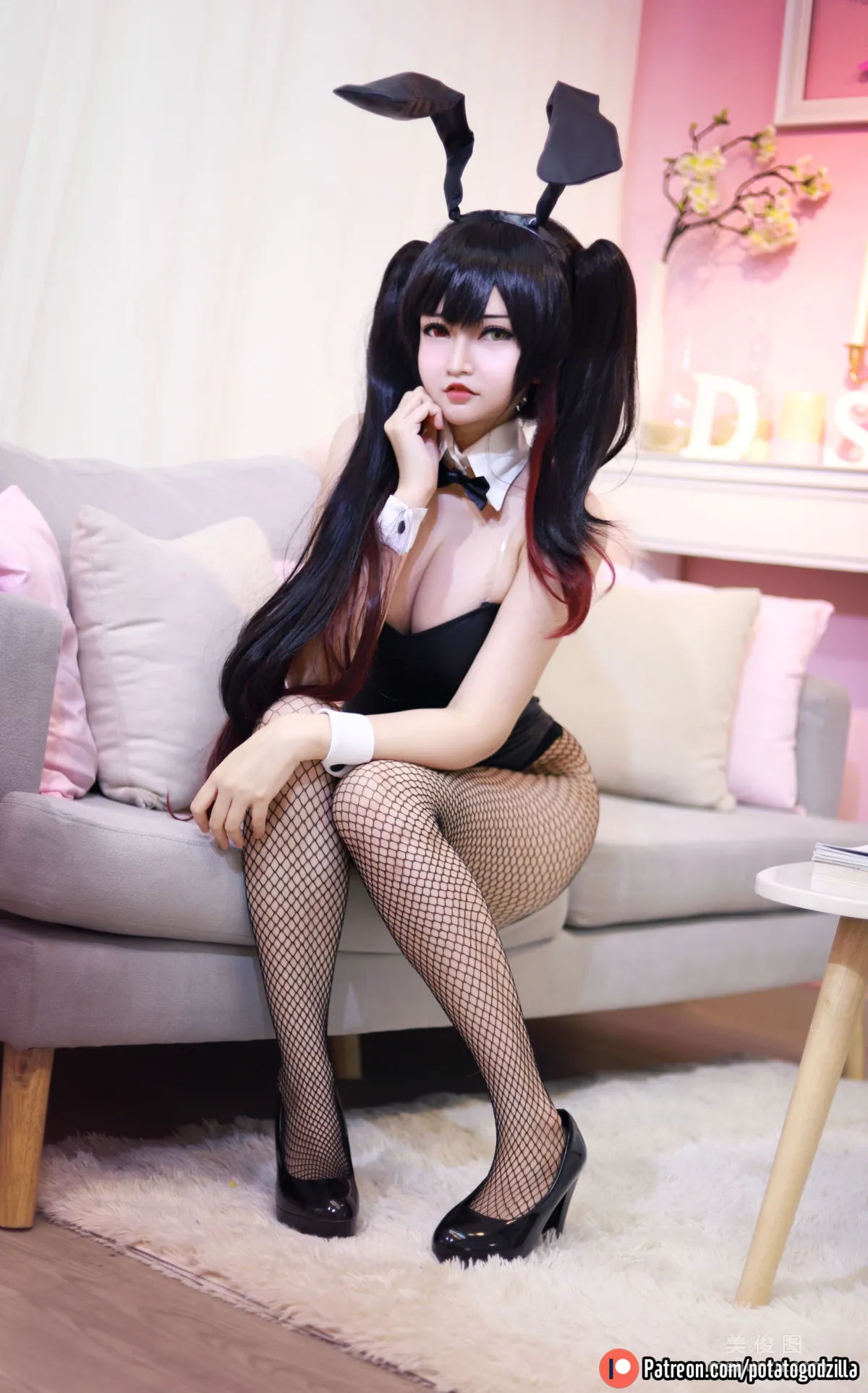 [COS福利] Potato Godzilla - Kurumi Tokisaki Bunny Girl 4