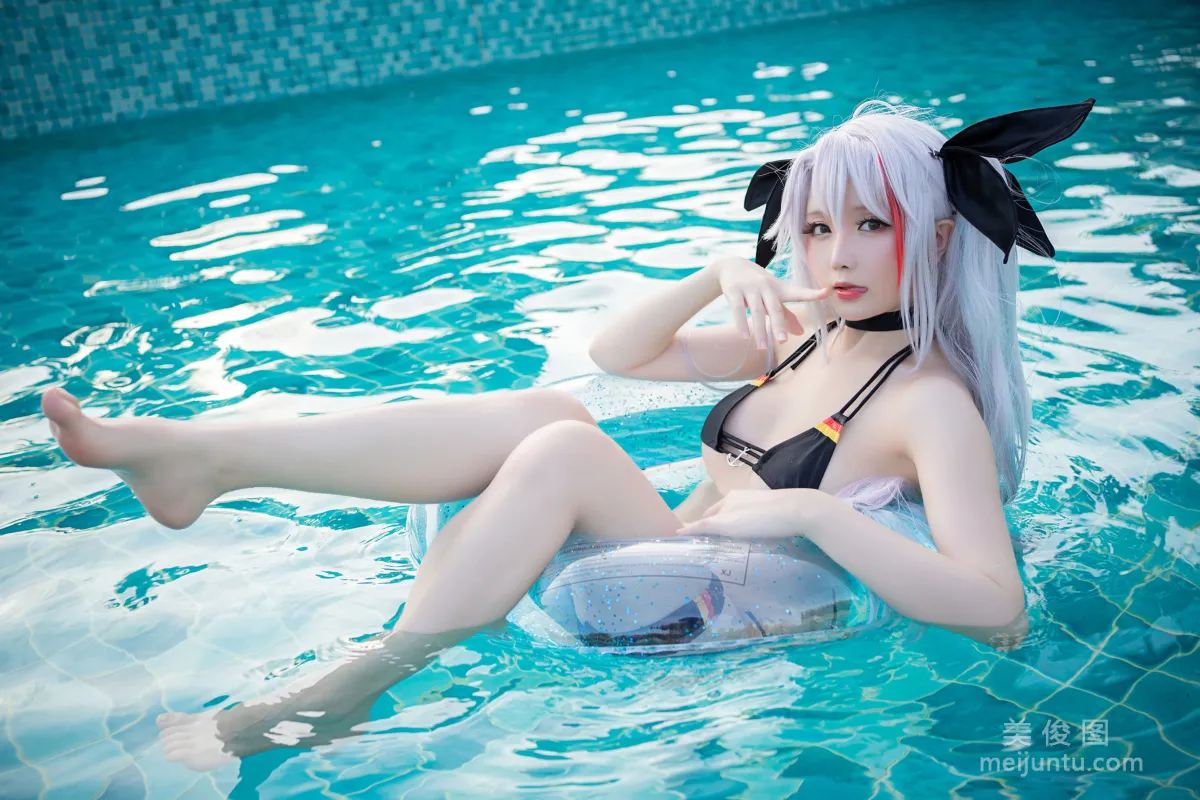 Coser小姐姐星之迟迟 - 鸣夏 欧根 写真套图9