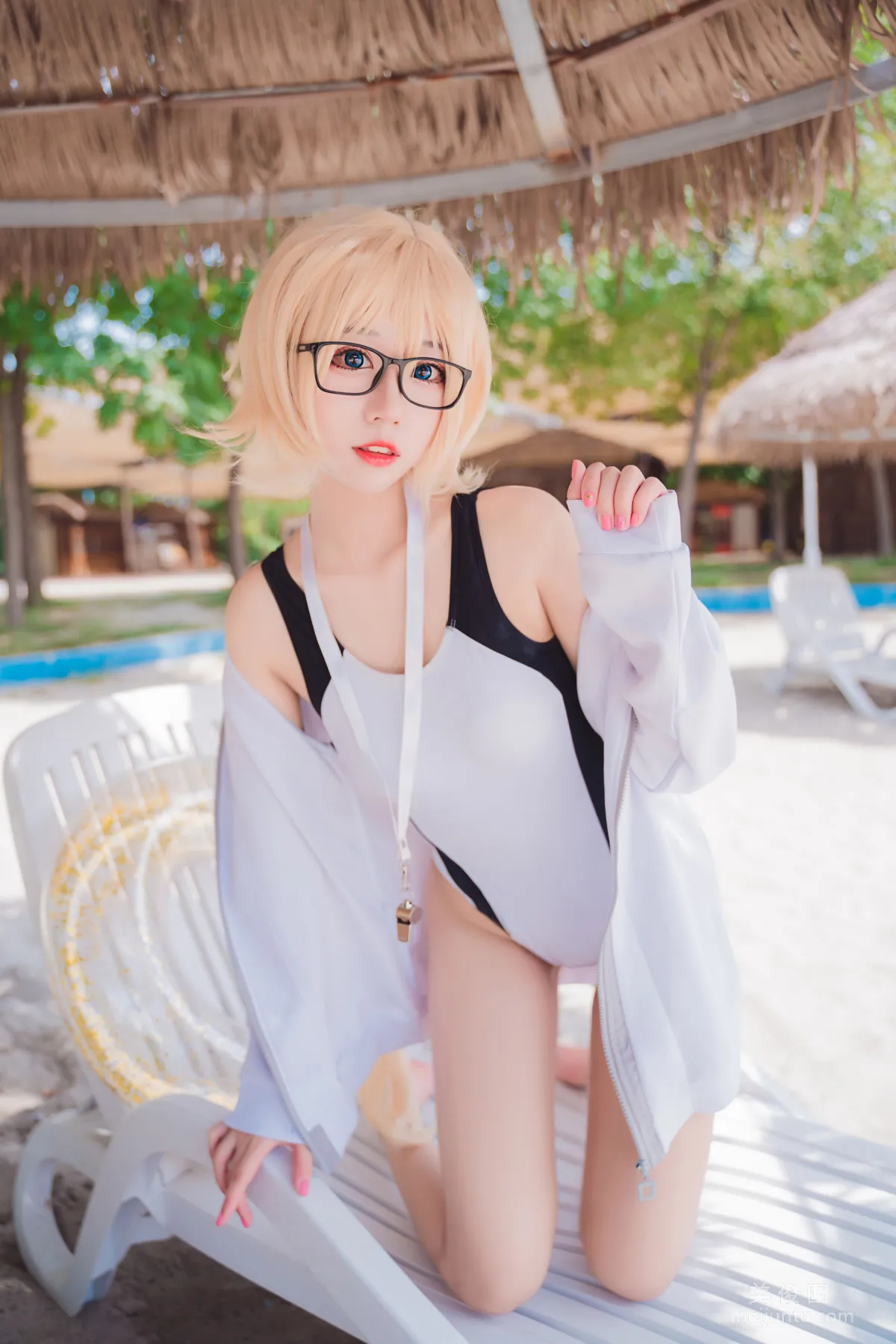 [COS福利] 猫君君MaoJun - 贞德竞技泳装 写真套图15