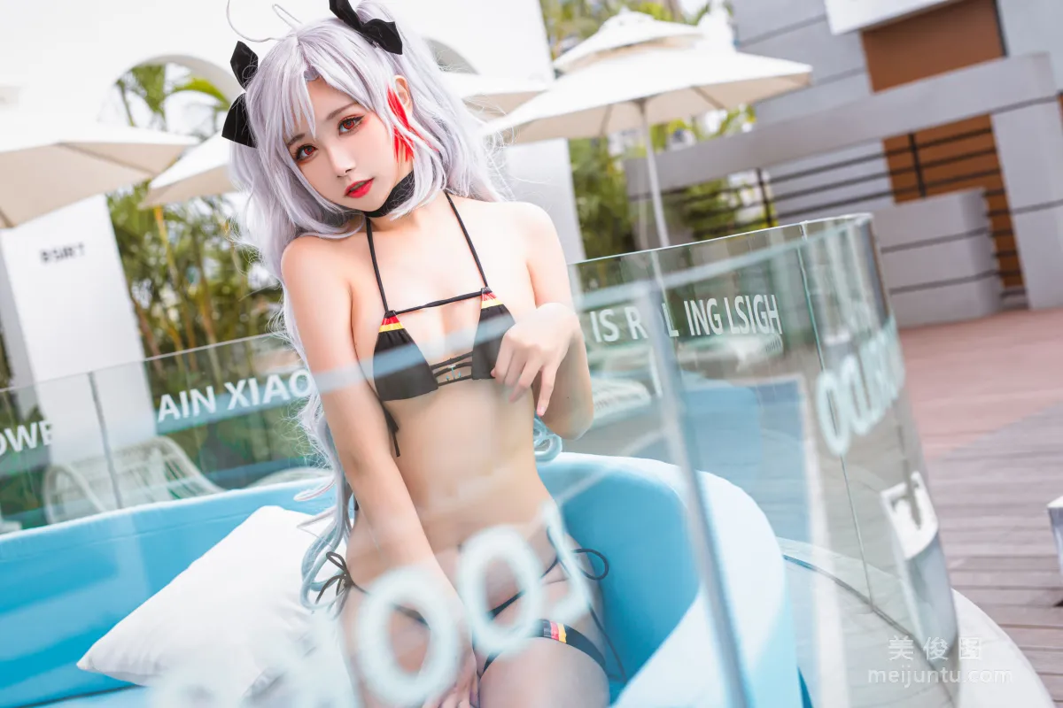 微博妹子Momoko葵葵 - 欧根之水着 写真套图8