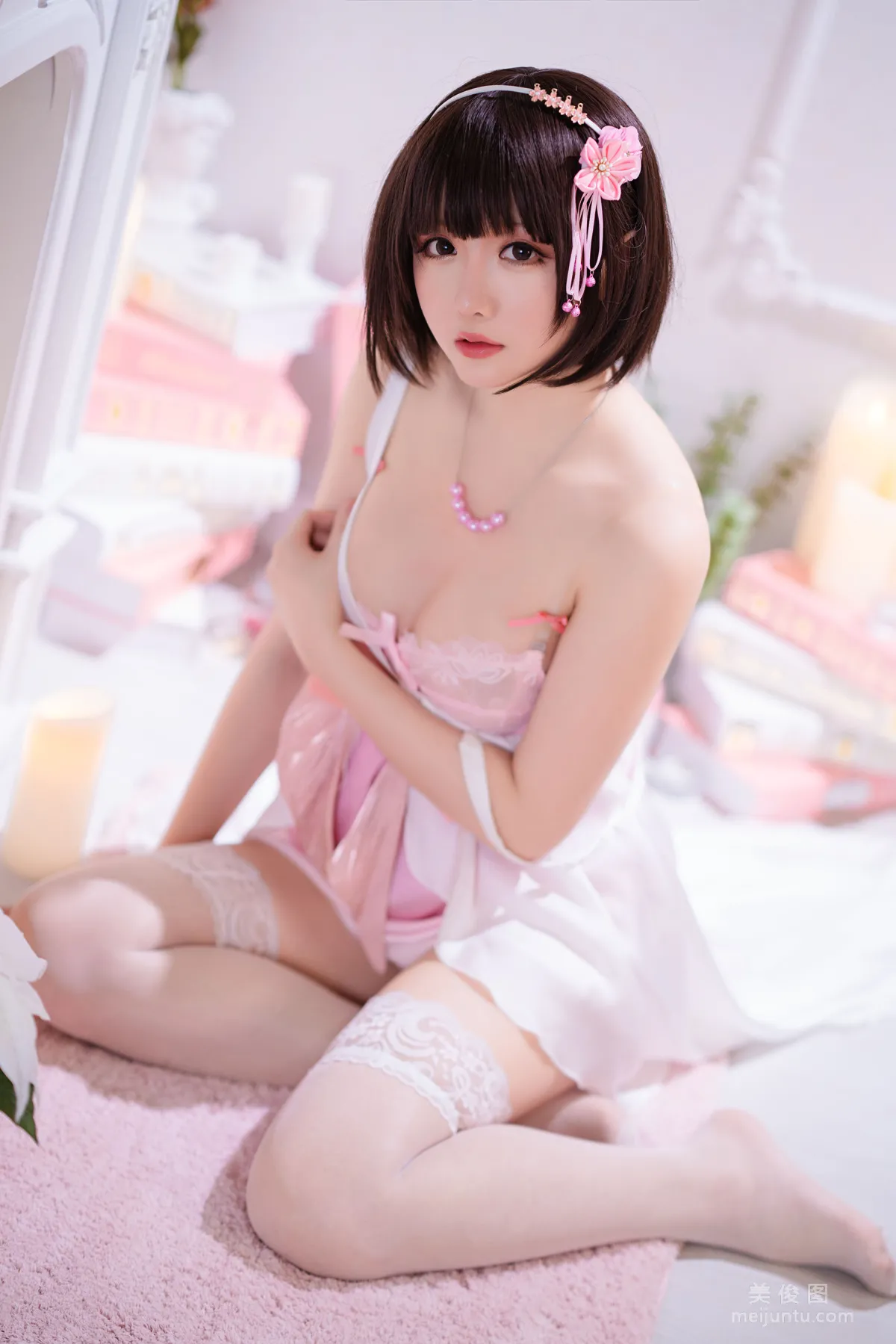 [COS福利] Coser小姐姐星之遲遲 - 加藤惠 特典禮服 37