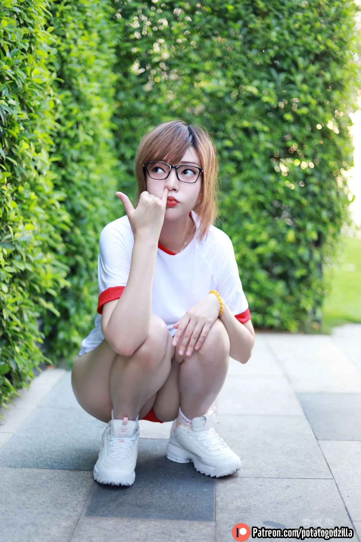 [COS福利] Potato Godzilla - Gym Uniform 写真套图25