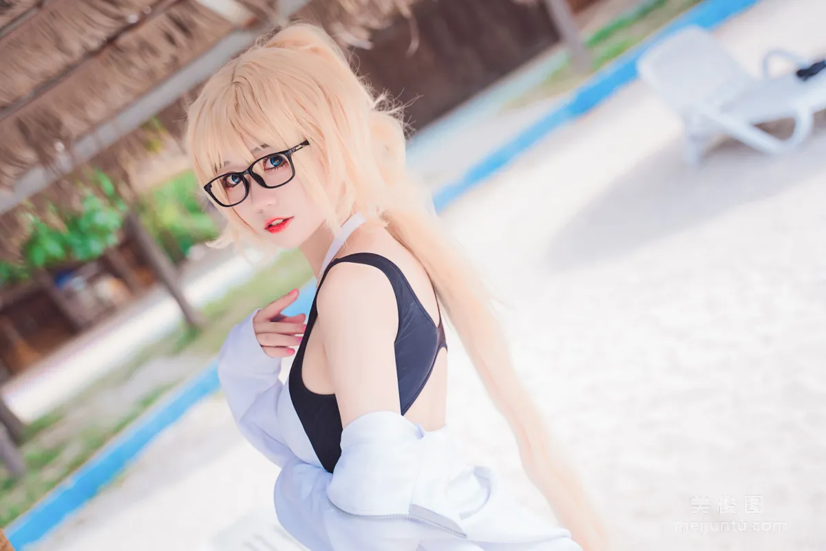 [COS福利] 猫君君MaoJun - 贞德竞技泳装 写真套图10