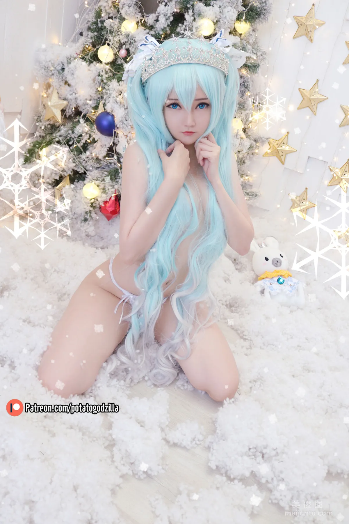 Coser小姐姐Potato Godzilla - Snow Miku 34
