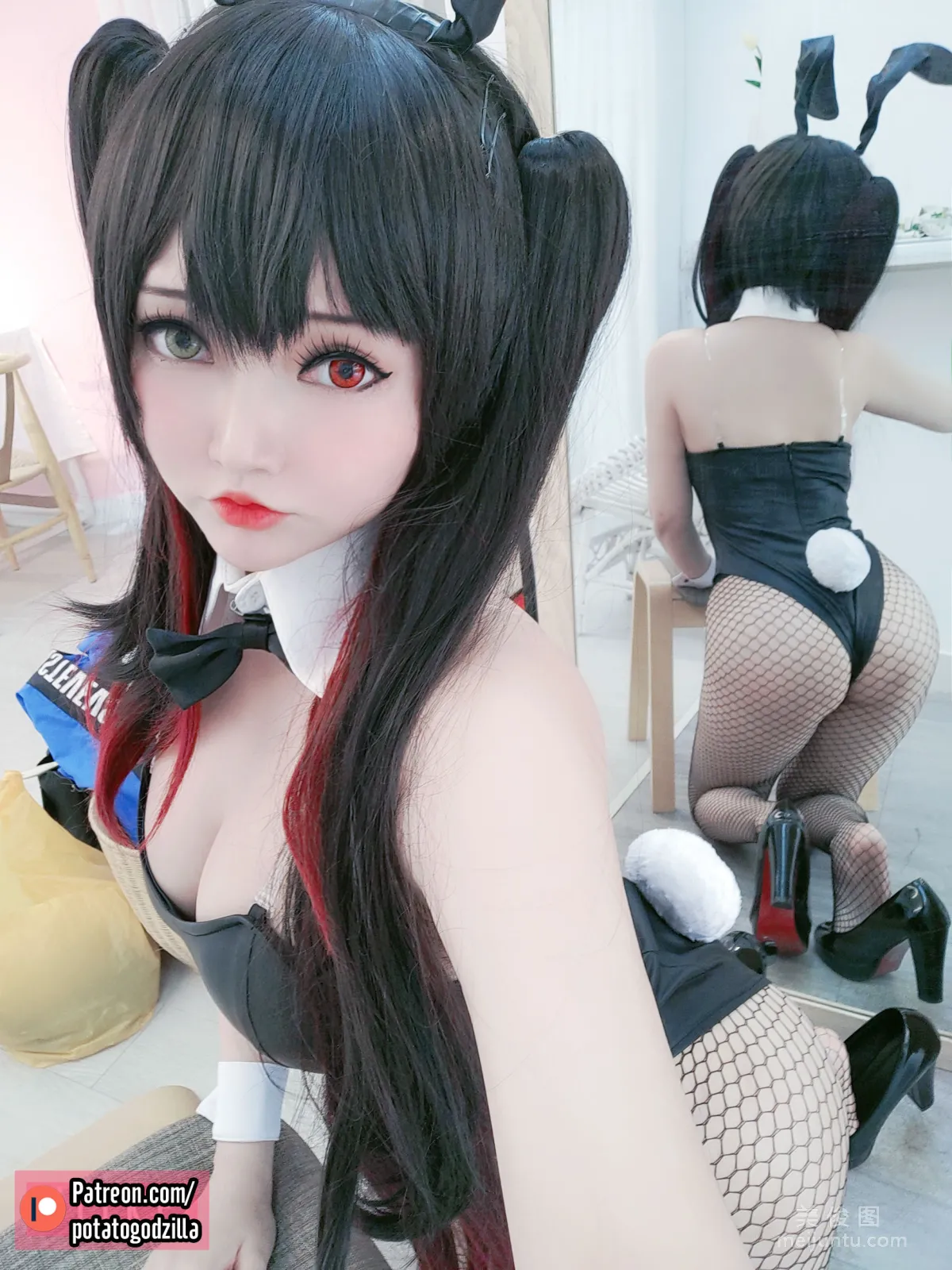 [COS福利] Potato Godzilla - Kurumi Tokisaki Bunny Girl 29