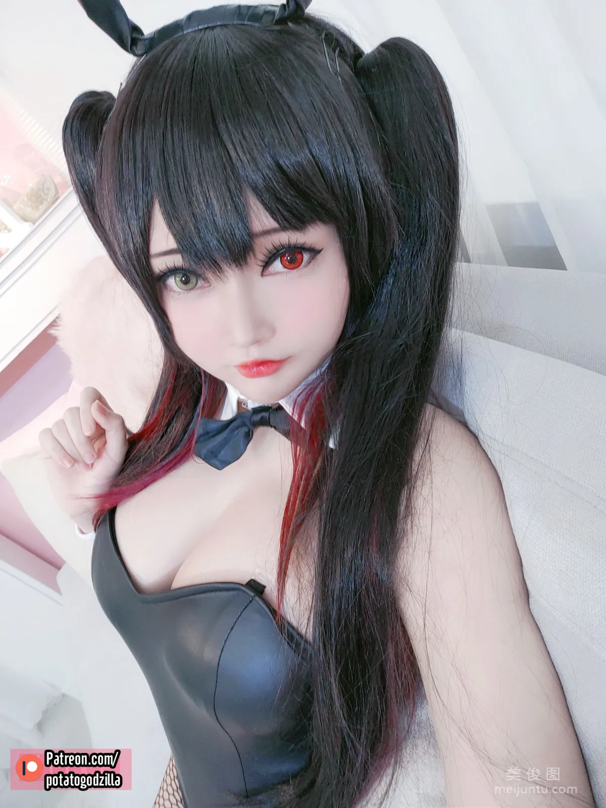 [COS福利] Potato Godzilla - Kurumi Tokisaki Bunny Girl 30