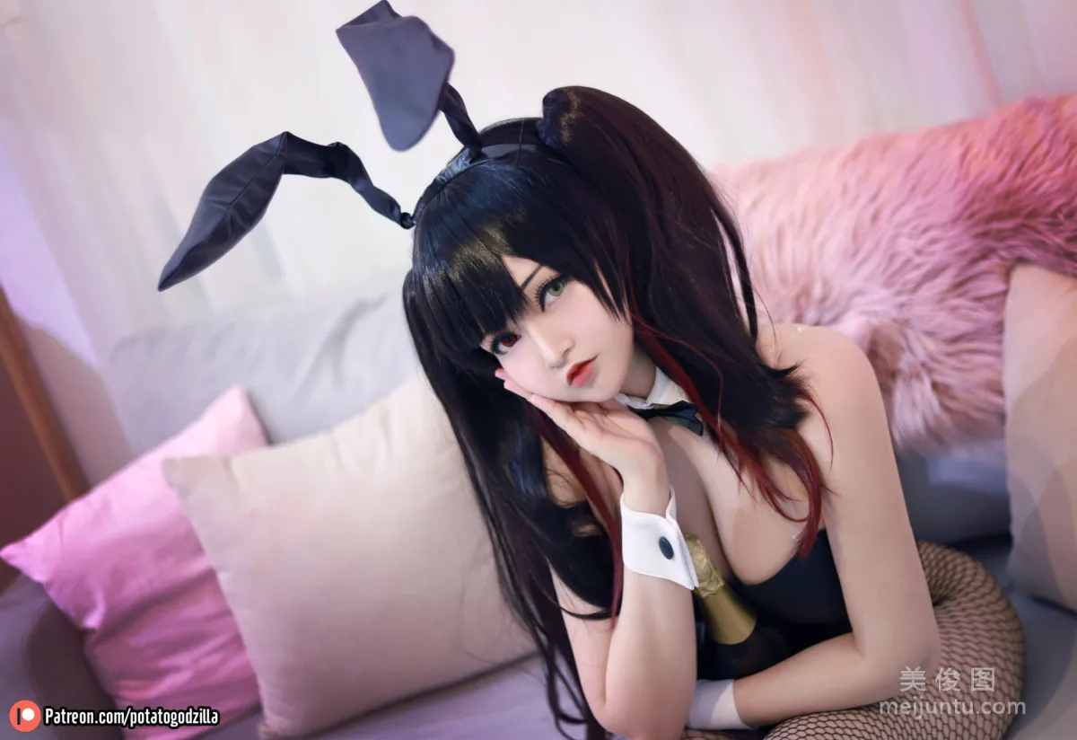 [COS福利] Potato Godzilla - Kurumi Tokisaki Bunny Girl 11