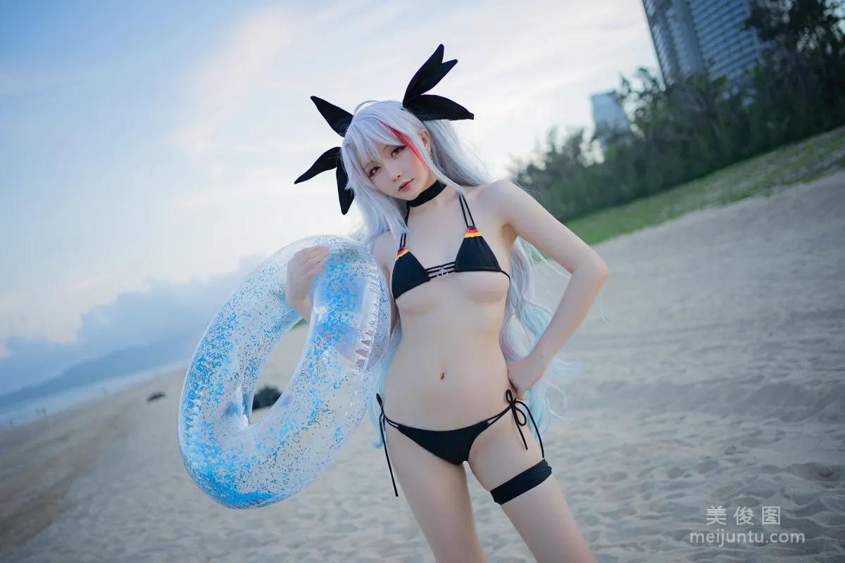 Coser小姐姐星之迟迟 - 鸣夏 欧根 写真套图2