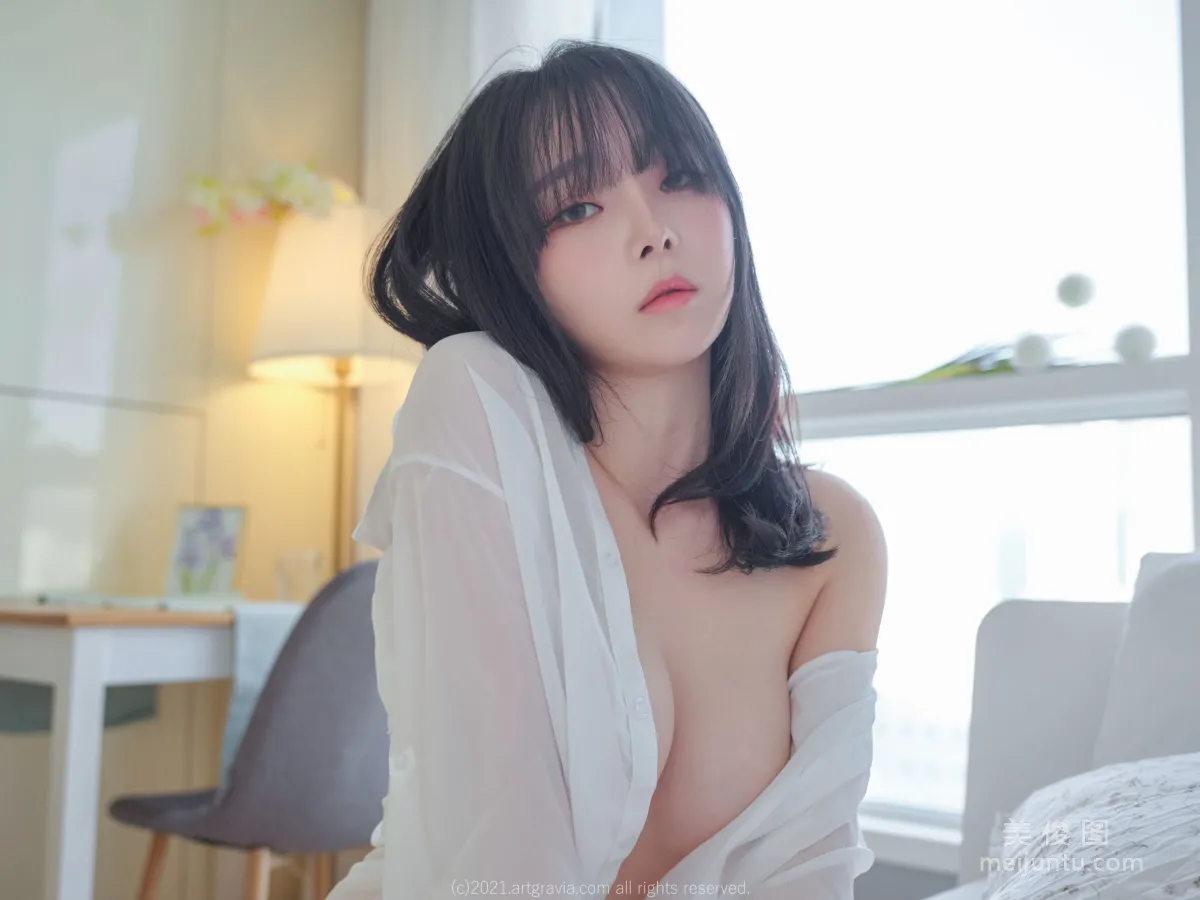[ARTGRAVIA] VOL.261 Ming Sunha - 白襯衫女友居家誘惑 14