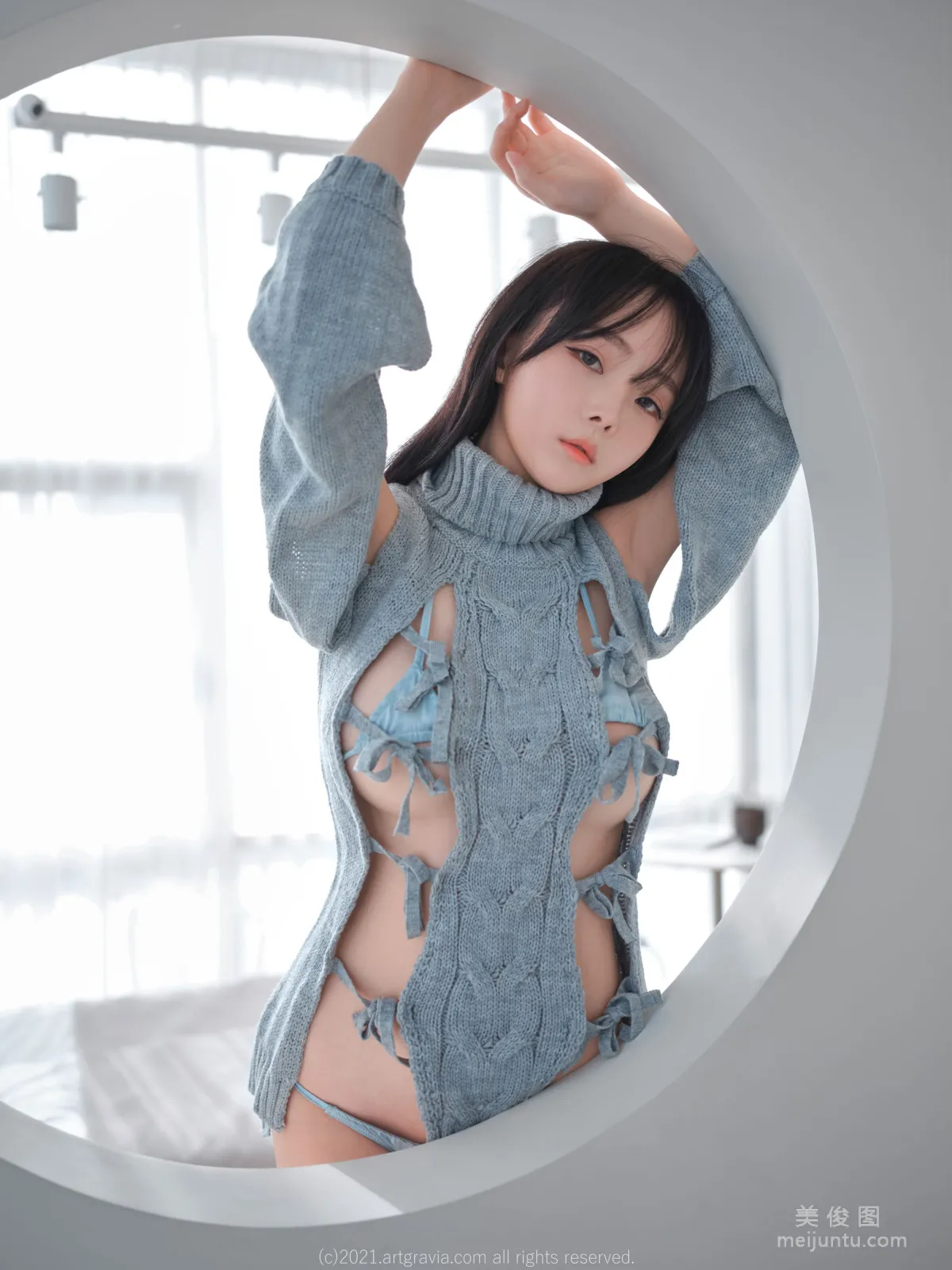 [ARTGRAVIA] VOL.243 Ming Sunha - 漏洞毛衣+情趣内衣 22