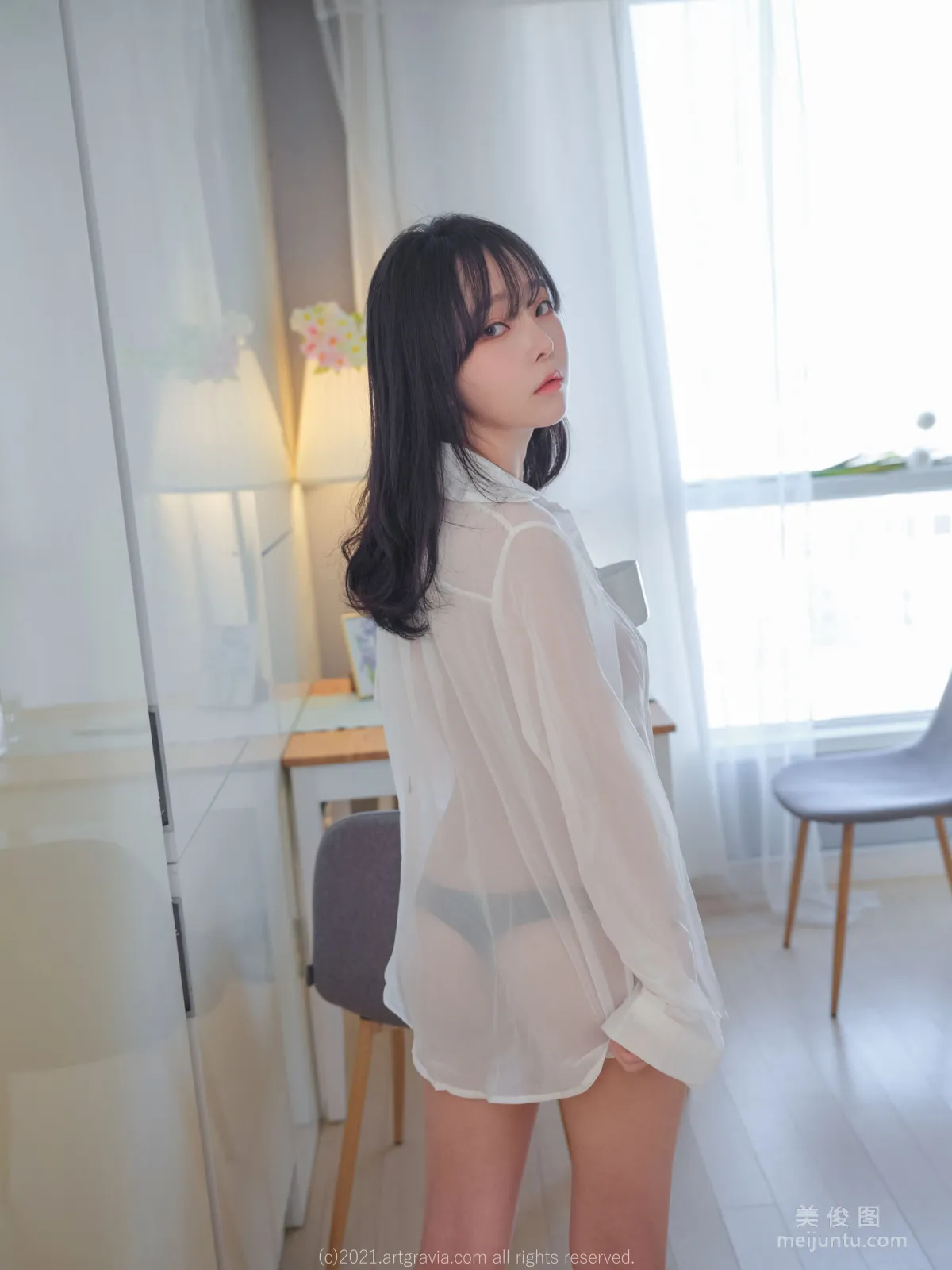 [ARTGRAVIA] VOL.261 Ming Sunha - 白襯衫女友居家誘惑 3