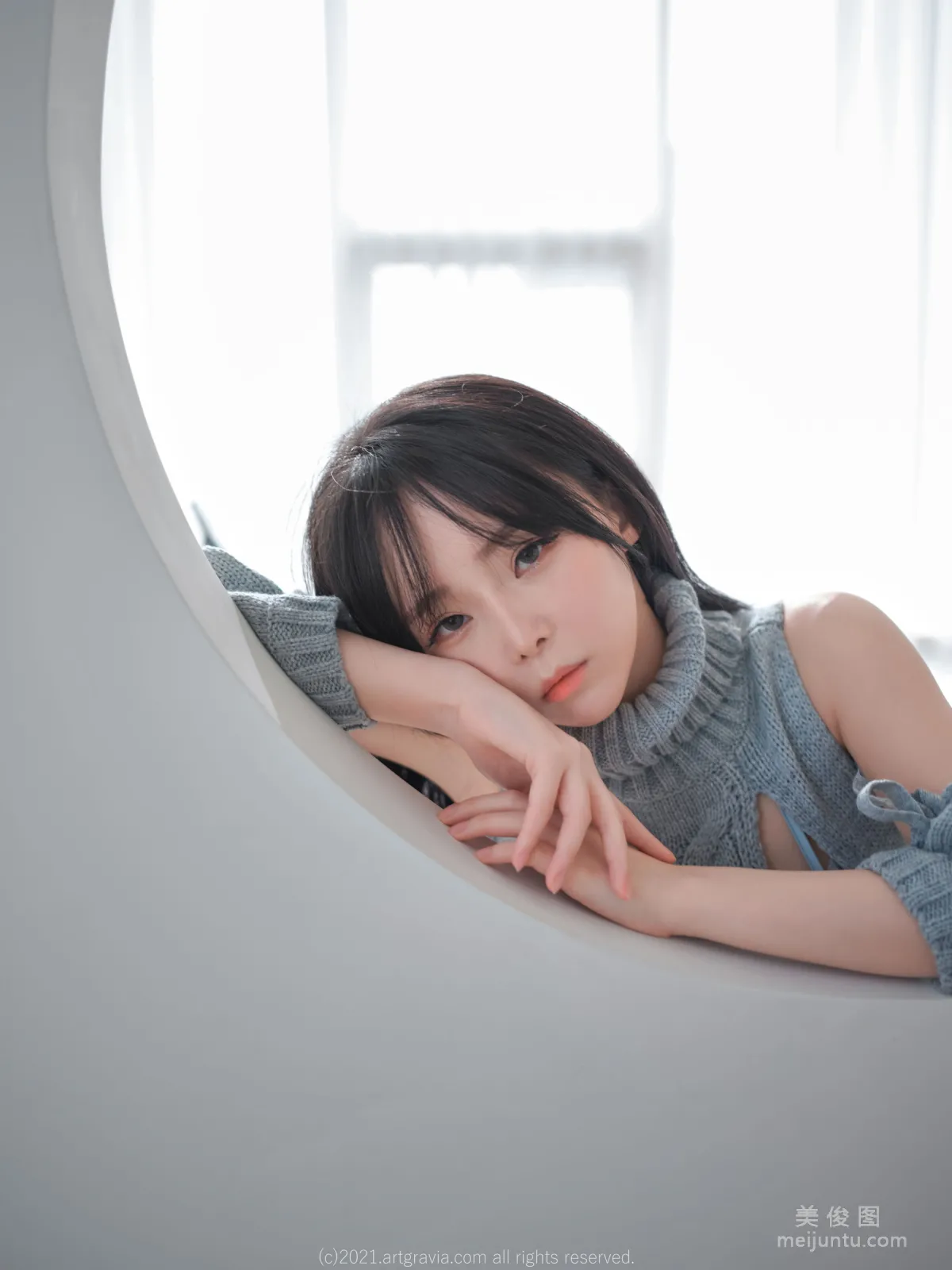 [ARTGRAVIA] VOL.243 Ming Sunha - 漏洞毛衣+情趣内衣 20