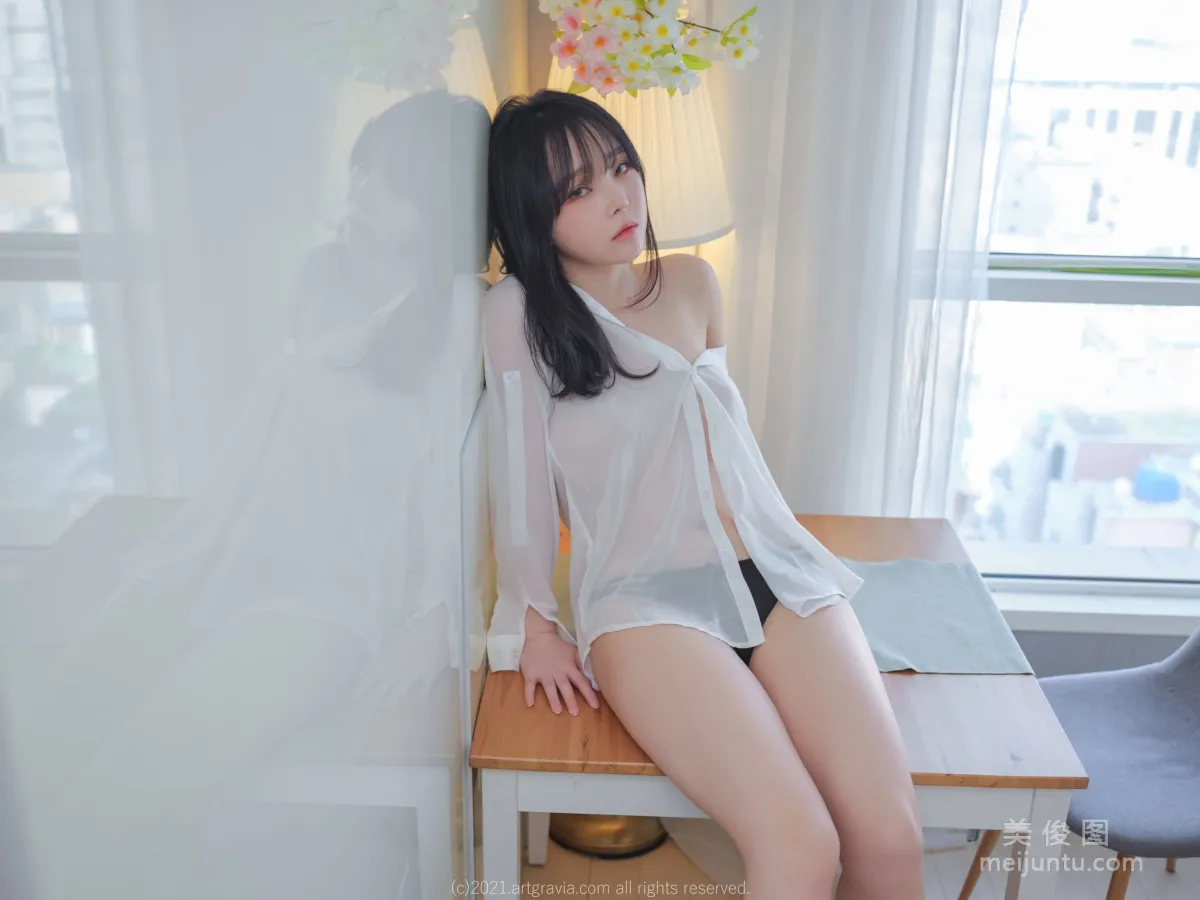 [ARTGRAVIA] VOL.261 Ming Sunha - 白襯衫女友居家誘惑 10