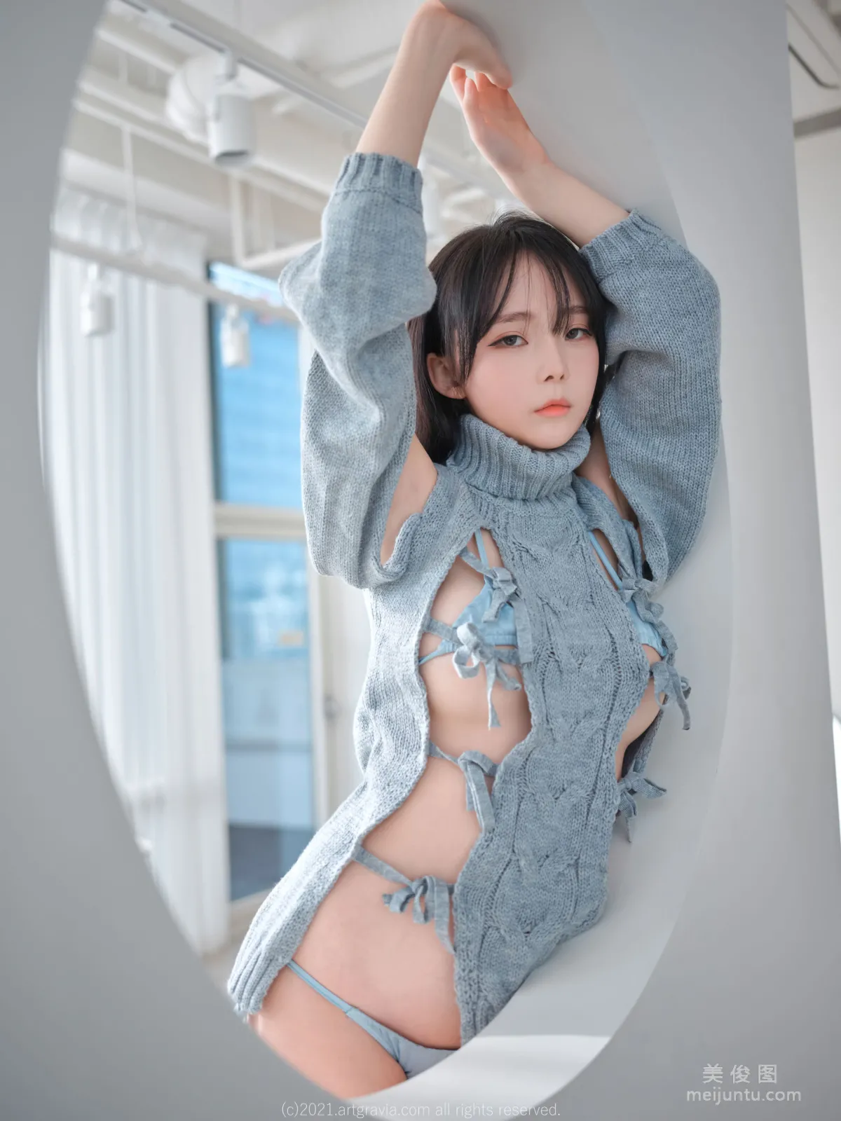 [ARTGRAVIA] VOL.243 Ming Sunha - 漏洞毛衣+情趣内衣 26