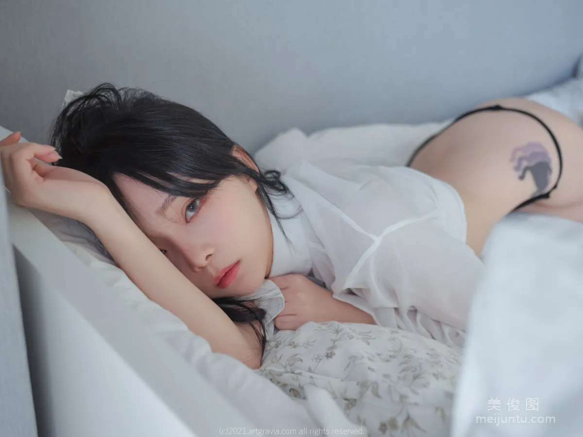 [ARTGRAVIA] VOL.261 Ming Sunha - 白襯衫女友居家誘惑 33