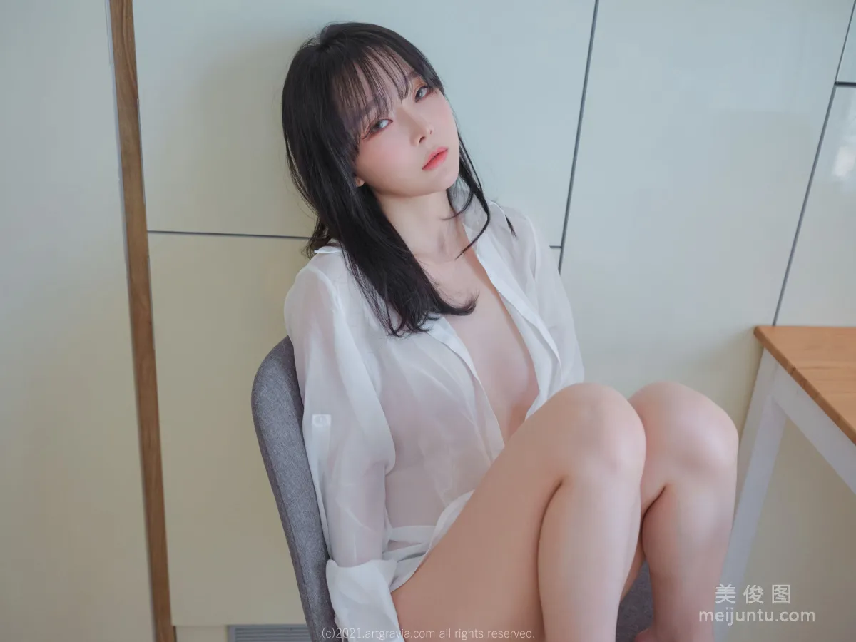 [ARTGRAVIA] VOL.261 Ming Sunha - 白襯衫女友居家誘惑 6