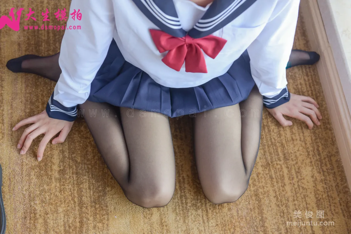 [大生模拍] NO.207 意涵 - JK黑丝 套图5