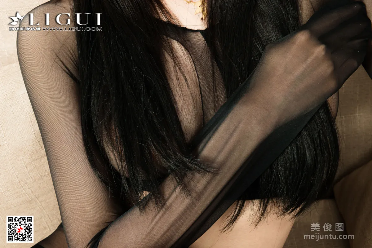 [丽柜Ligui] 网络丽人 Model 凉儿 《黑丝魅惑》57