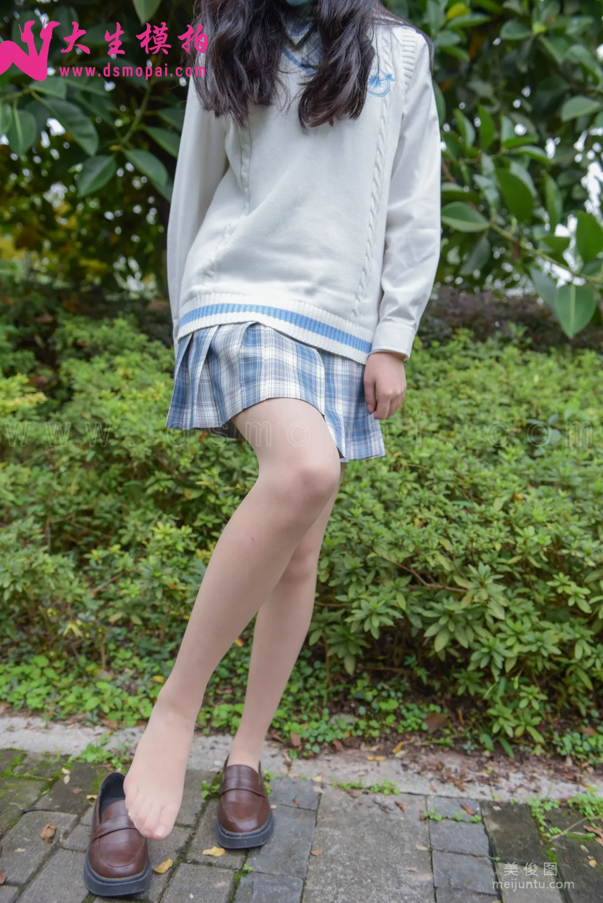 [大生模拍] NO.208 小月 - 白嫩JK 套图49