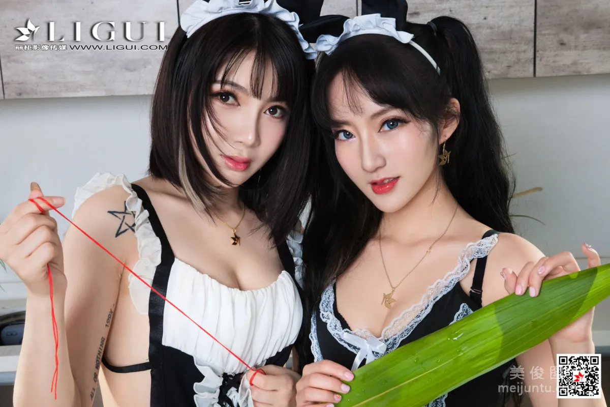 [丽柜Ligui] Model 小七&汐汐 《双生花-香莲粽情》2