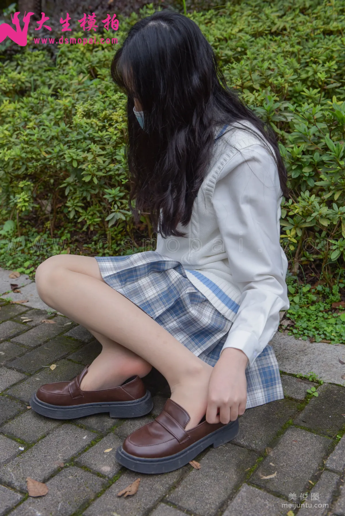 [大生模拍] NO.208 小月 - 白嫩JK 套图35