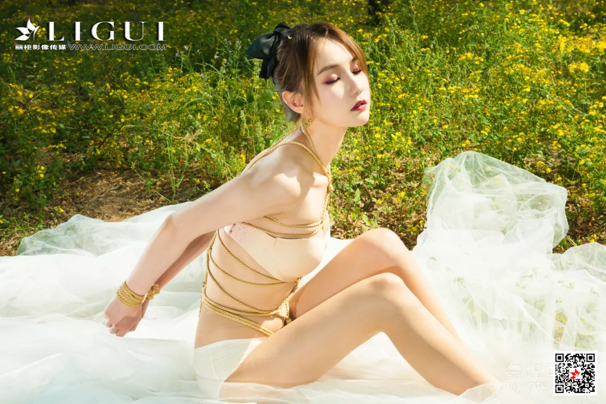 [丽柜美束Ligui] 网络丽人 Model 蕊蕊 《荒野缚新娘》42