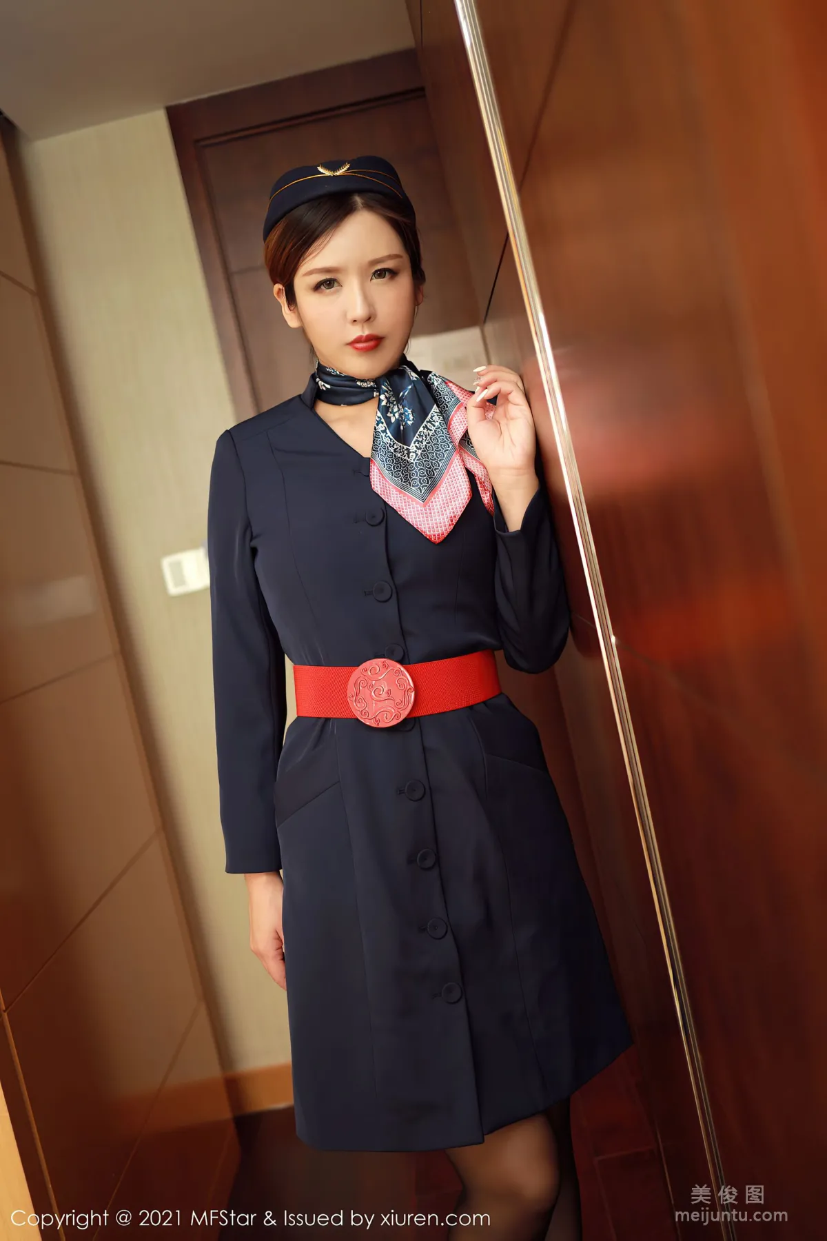 [模范学院MFStar] VOL.437 lsabelle贵贵 - 黑色空乘职业制服5