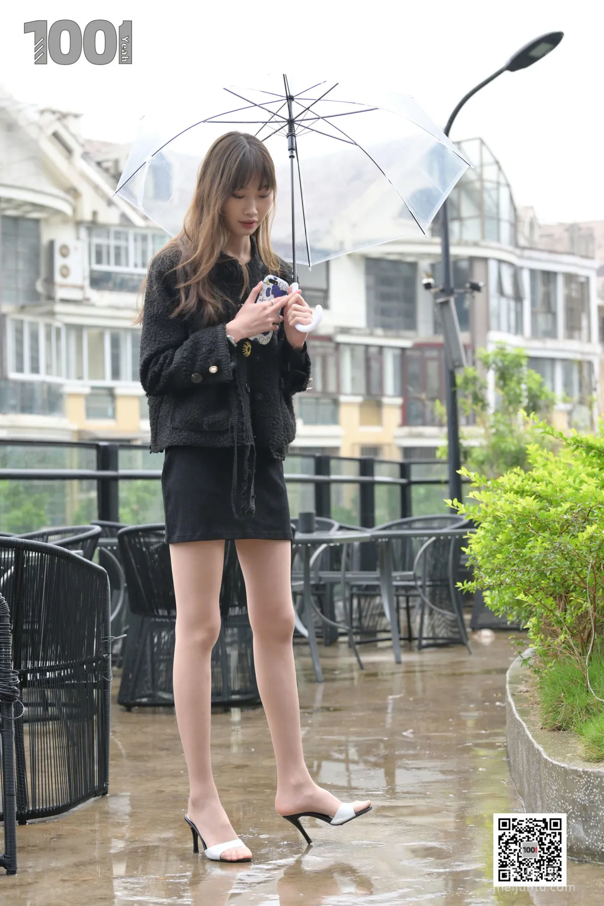 [一千零一夜] 161  《雨中漫步1》 丝足美腿写真3