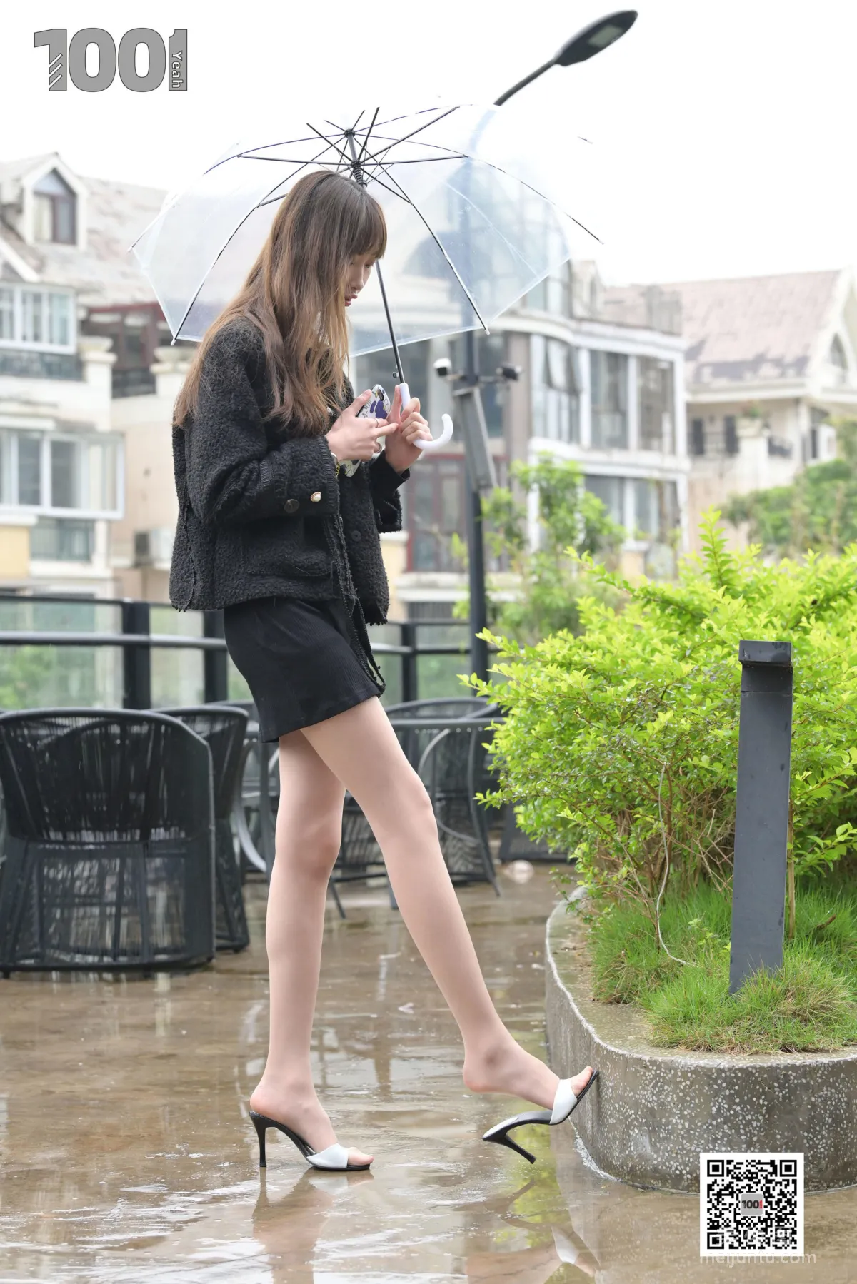 [一千零一夜] 161  《雨中漫步1》 丝足美腿写真5
