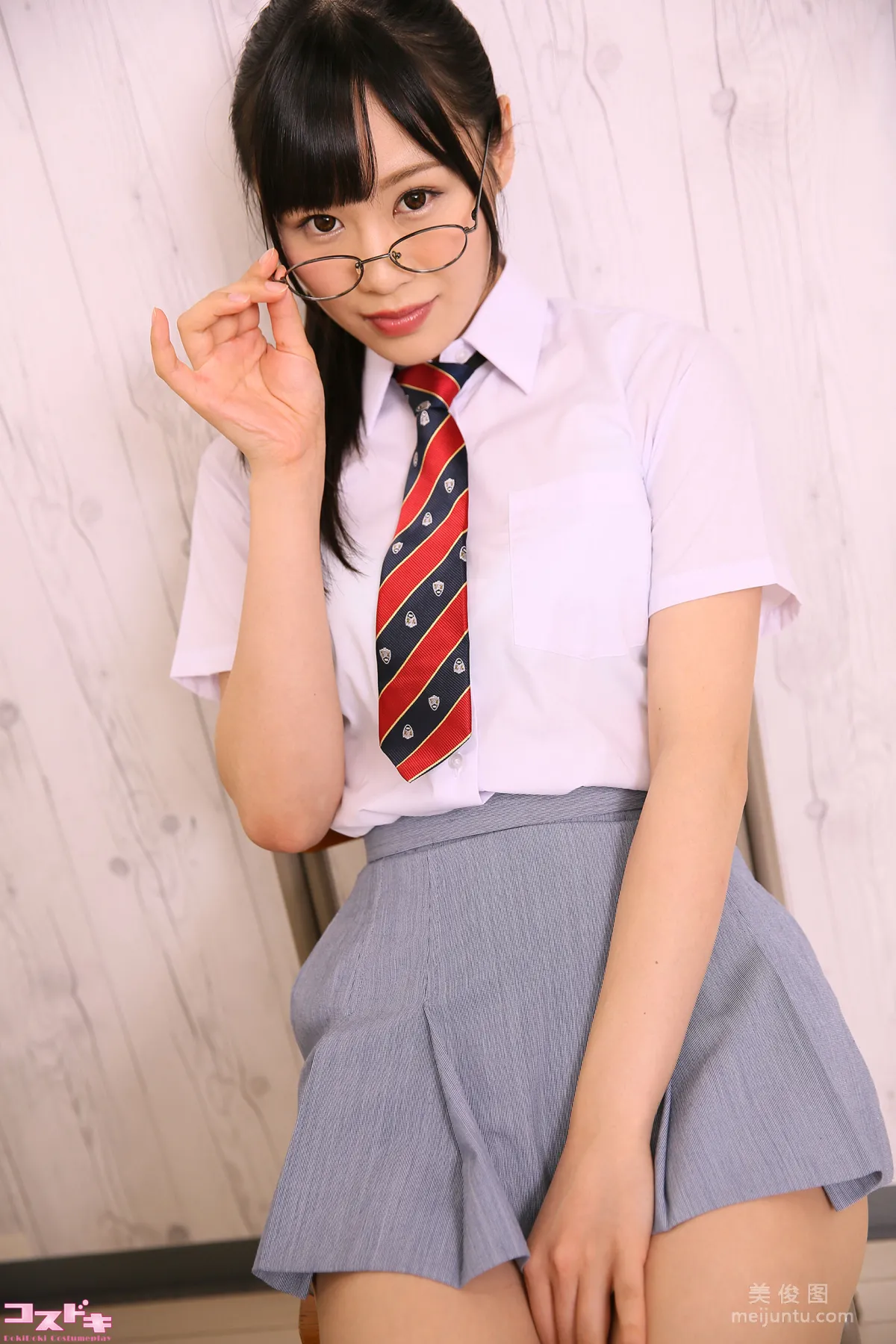 [Cosdoki] 彩葉みおり ayahamiori_pic_seifuku1 26