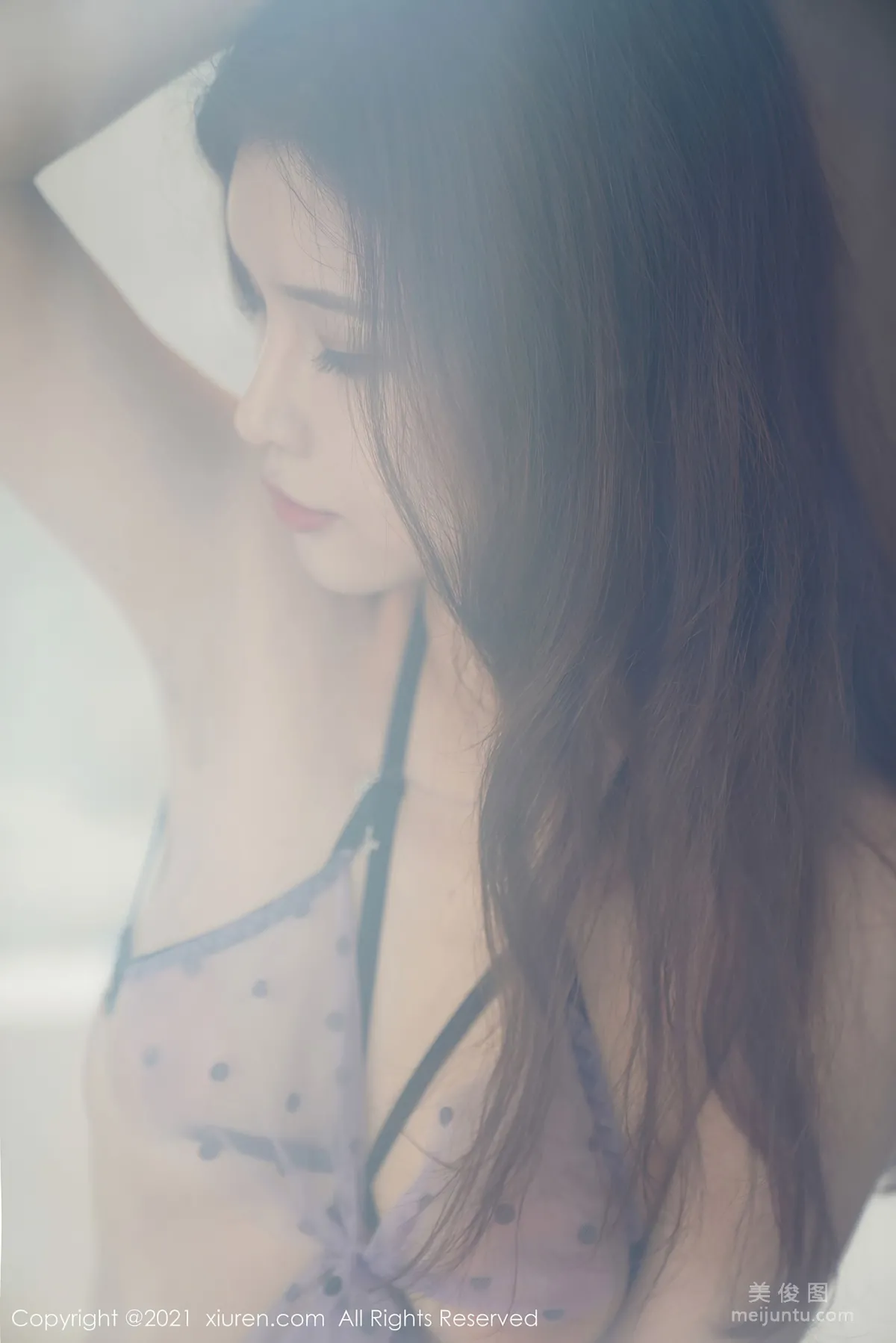 [秀人XIUREN] No.3018 張雨萌 - 紫色情趣内衣系列 22