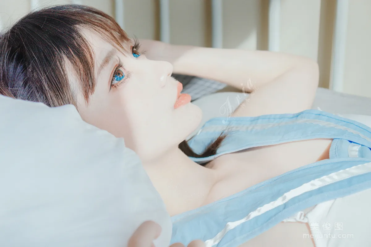 [COS福利] 神本无尾_Aria - 蓝色睡裙7