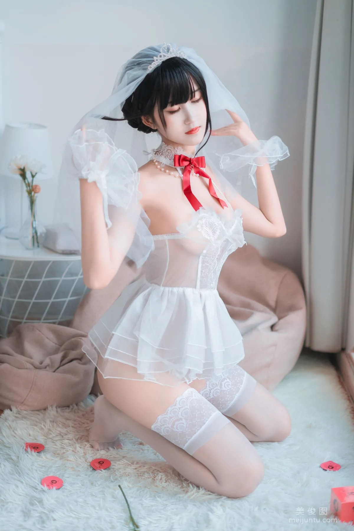 [COS福利] 三度_69 - 婚紗孔雀翎 3