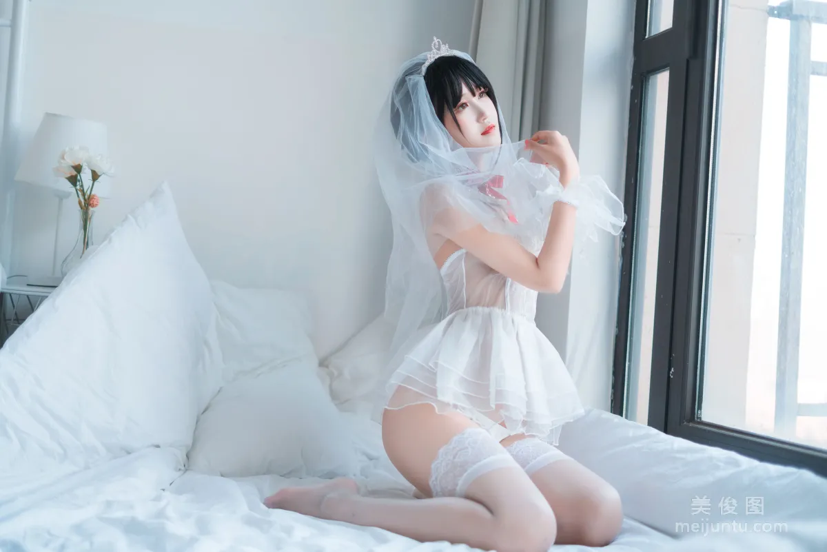 [COS福利] 三度_69 - 婚紗孔雀翎 11