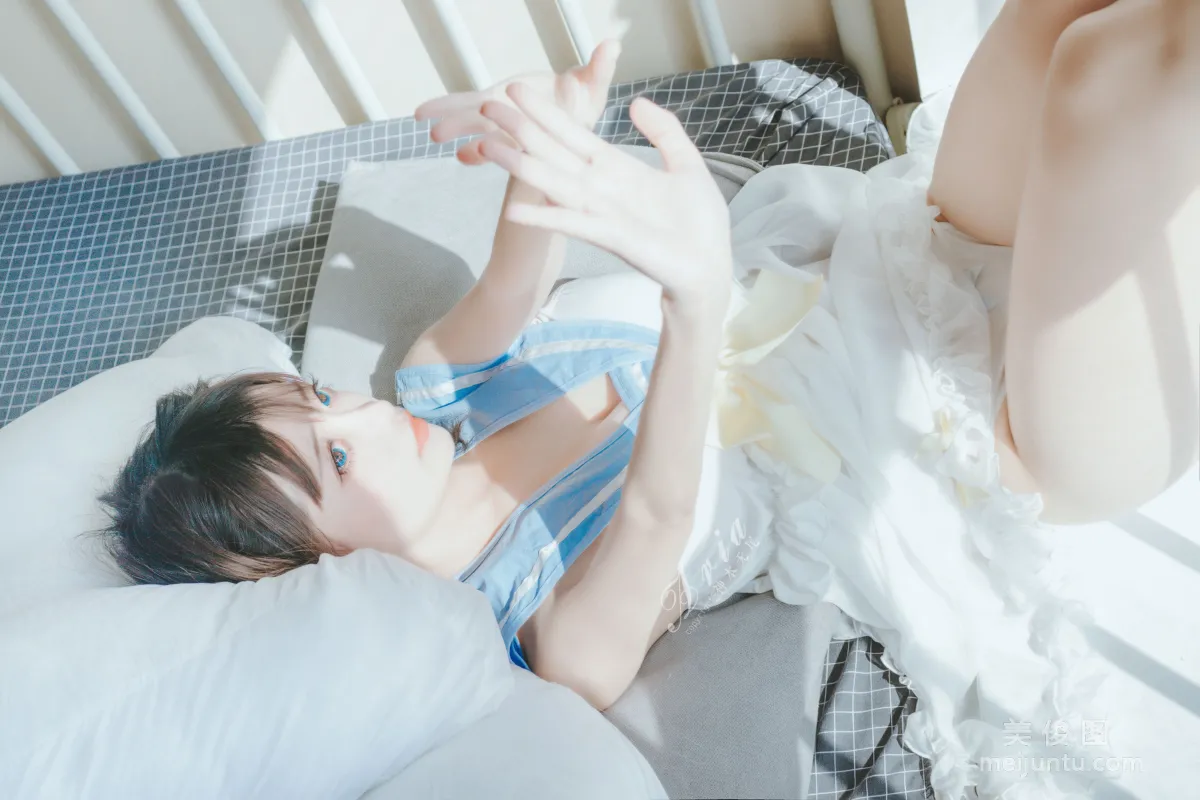 [COS福利] 神本无尾_Aria - 蓝色睡裙8
