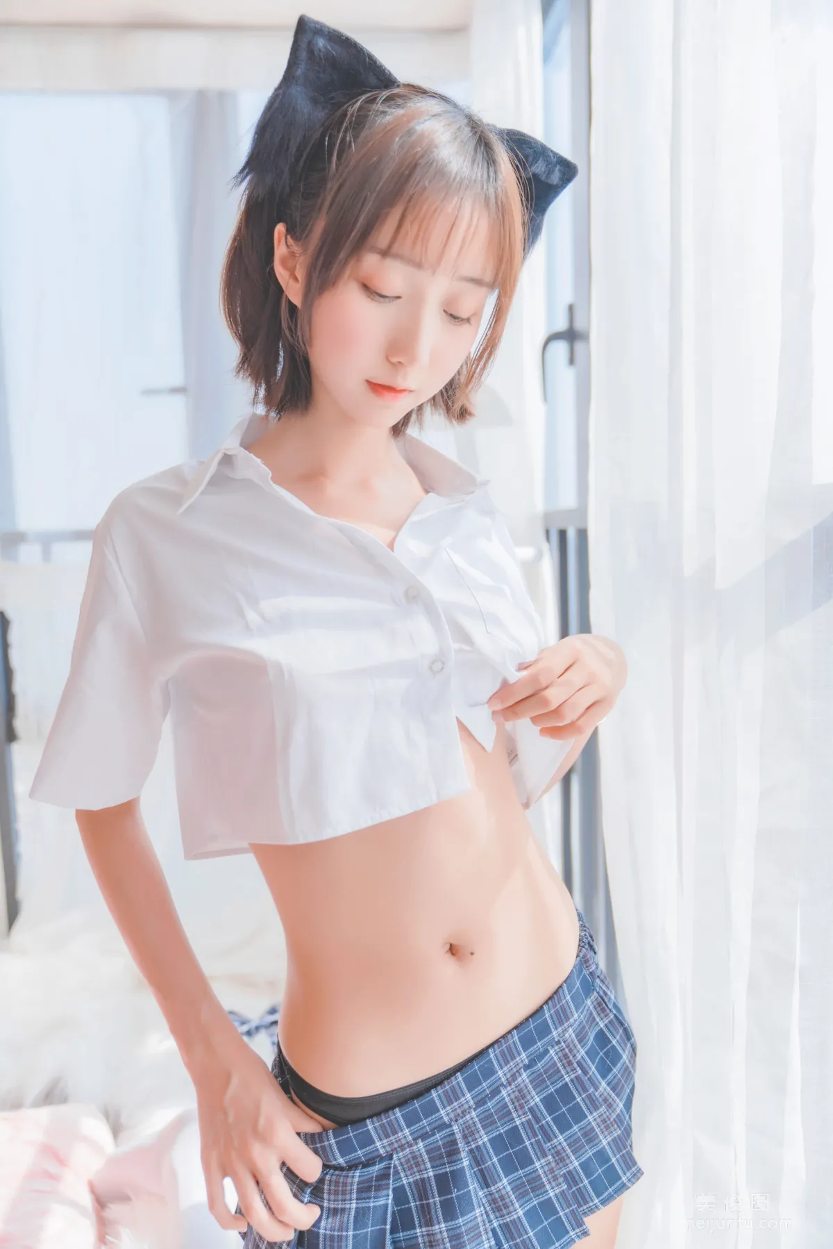 萌系小姐姐木綿綿OwO - 懷中貓 寫真套圖 51