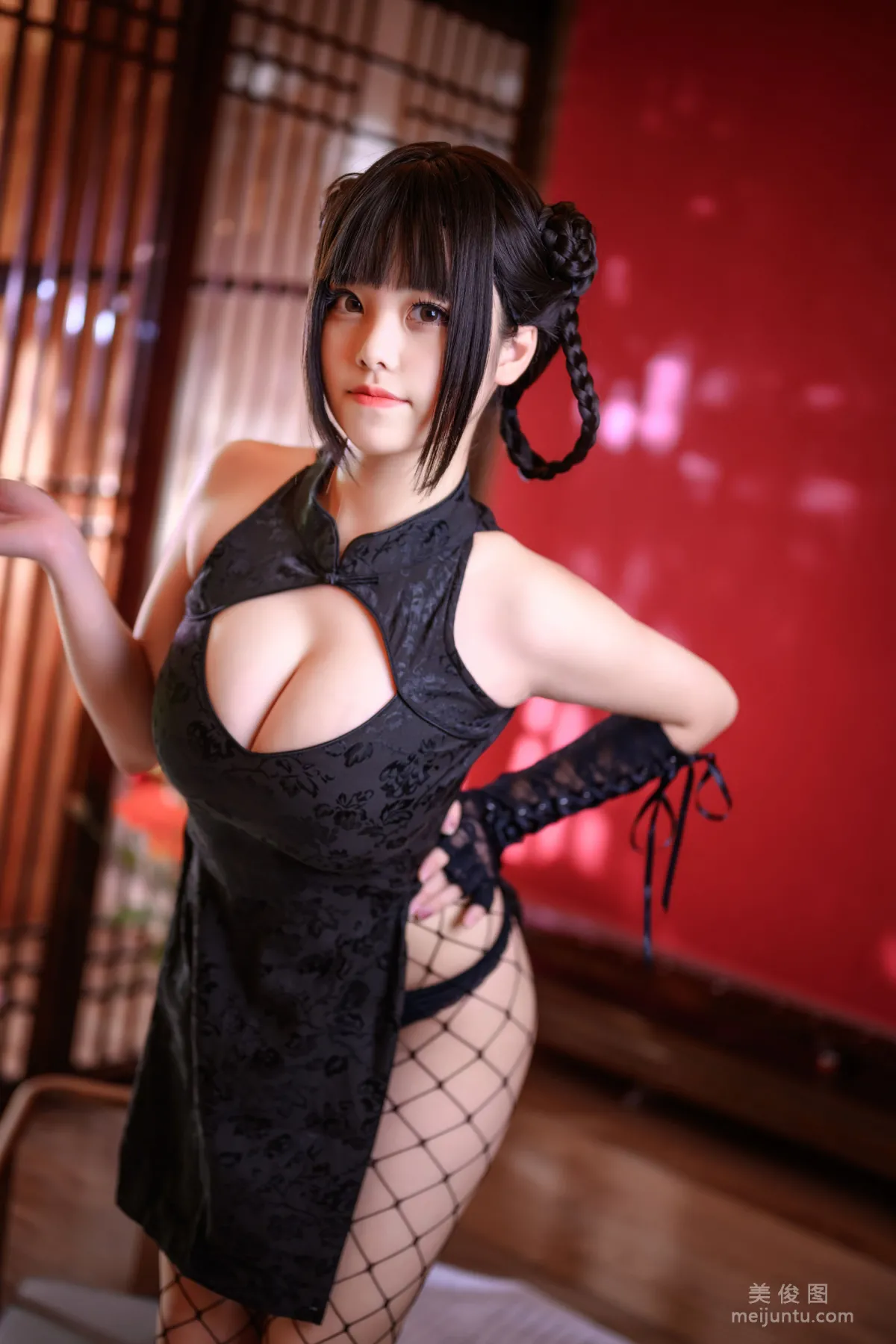 [COS福利] 蜜汁貓裘 - 魔女旗袍 15