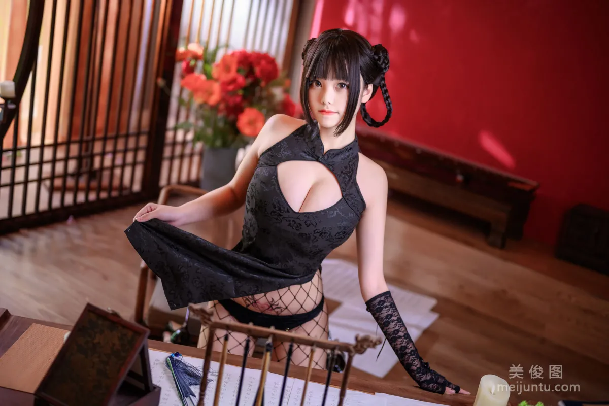 [COS福利] 蜜汁貓裘 - 魔女旗袍 12