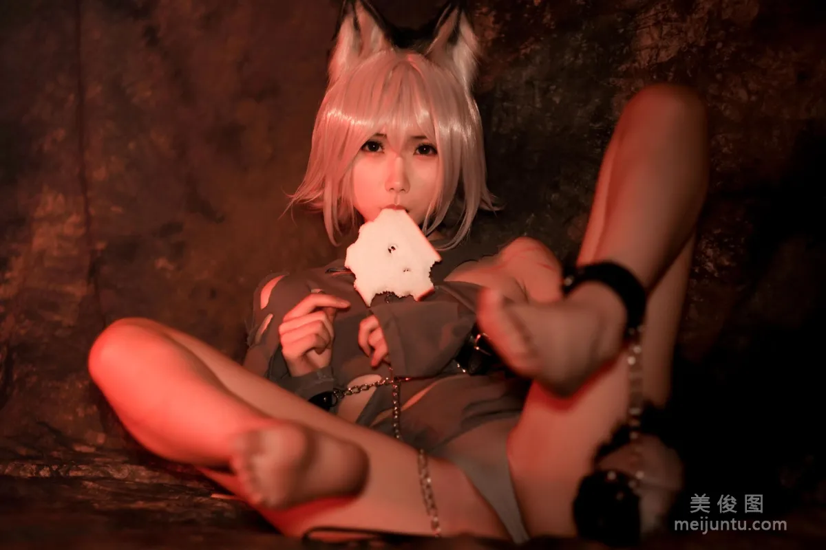[COS福利] 動漫博主曉美媽 - 奴隸狼少女 9