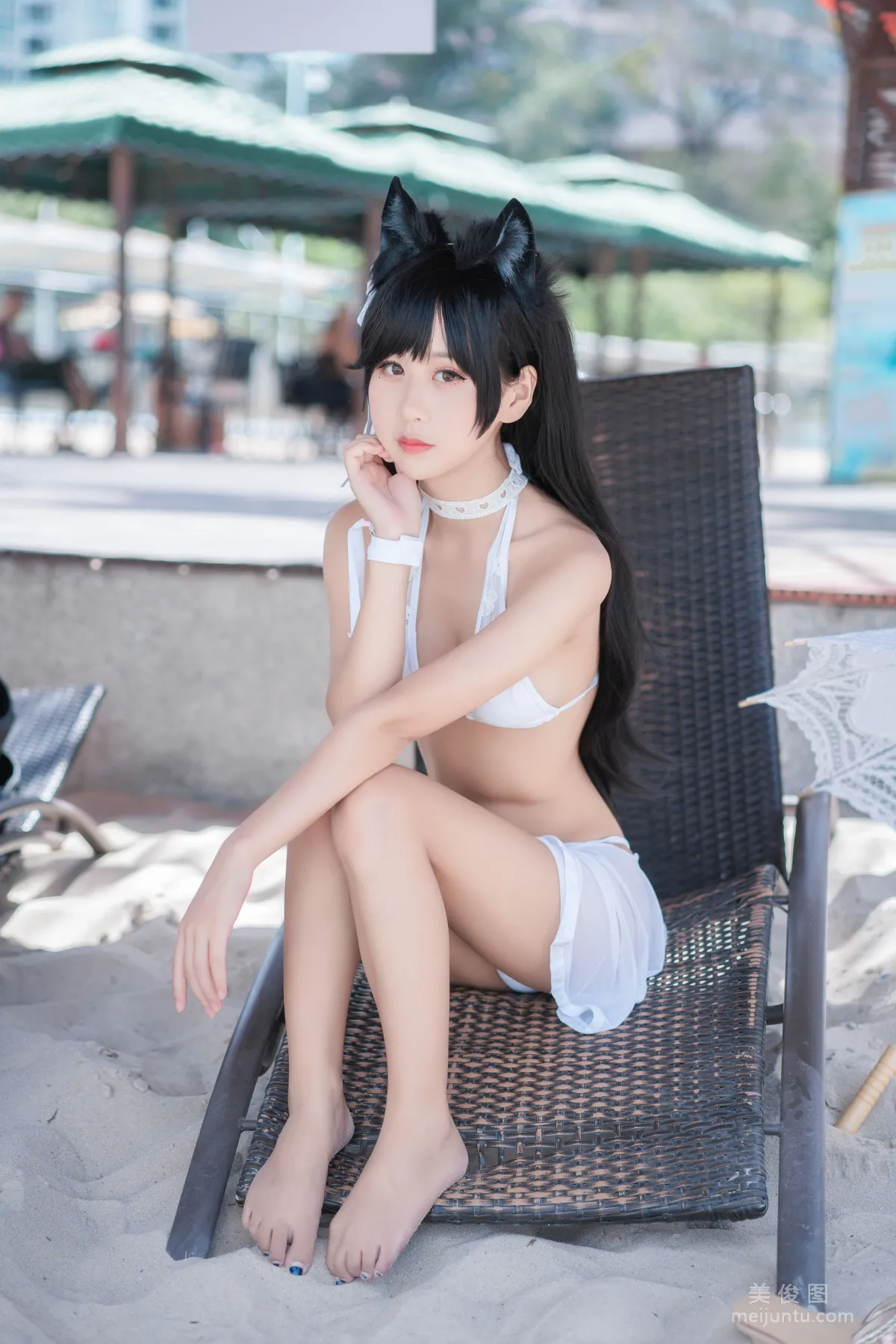 阳光美少女萌芽儿o0 - 爱宕泳装 写真套图5