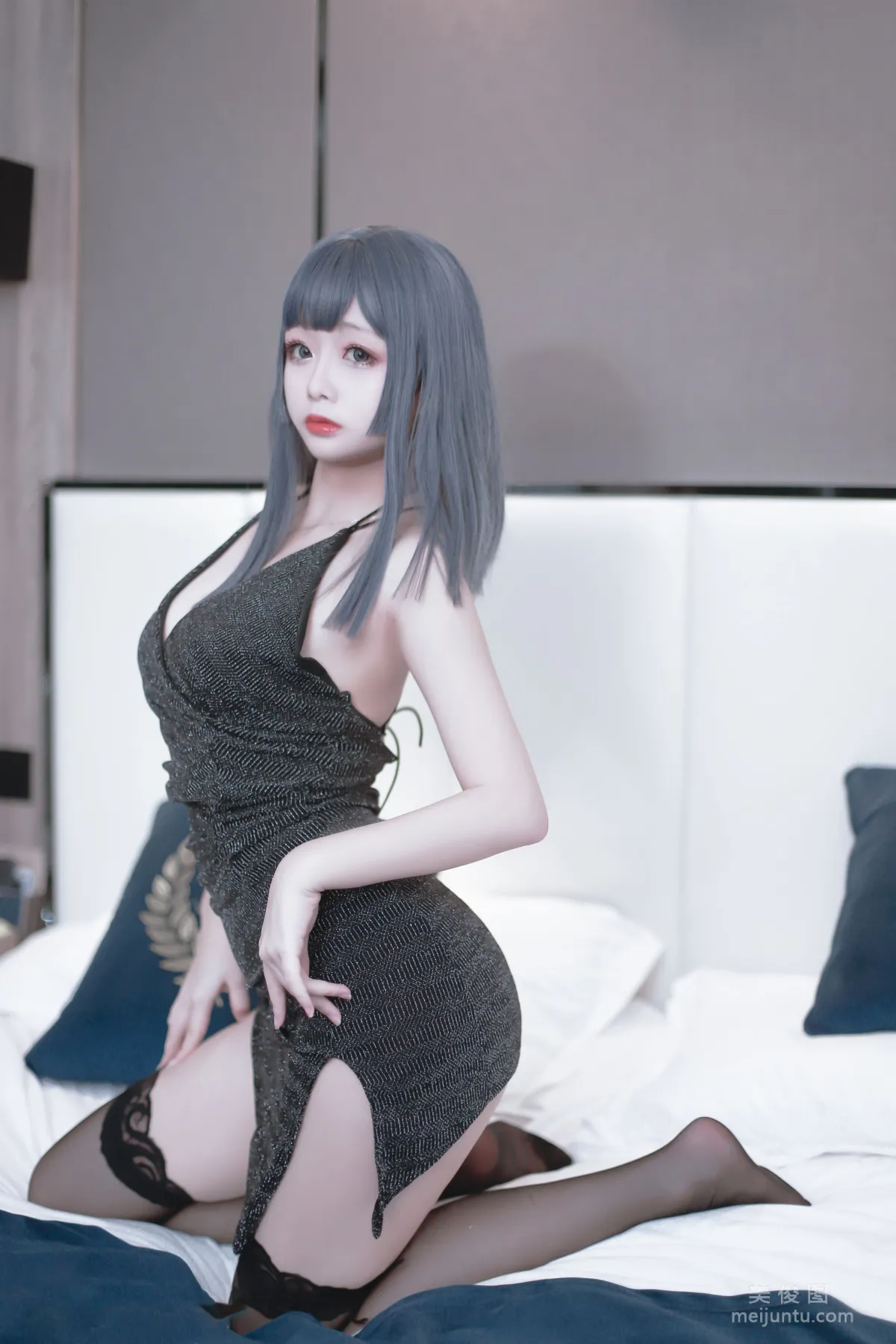 Cosplay日奈嬌 - 黑色禮服 寫真套圖 22