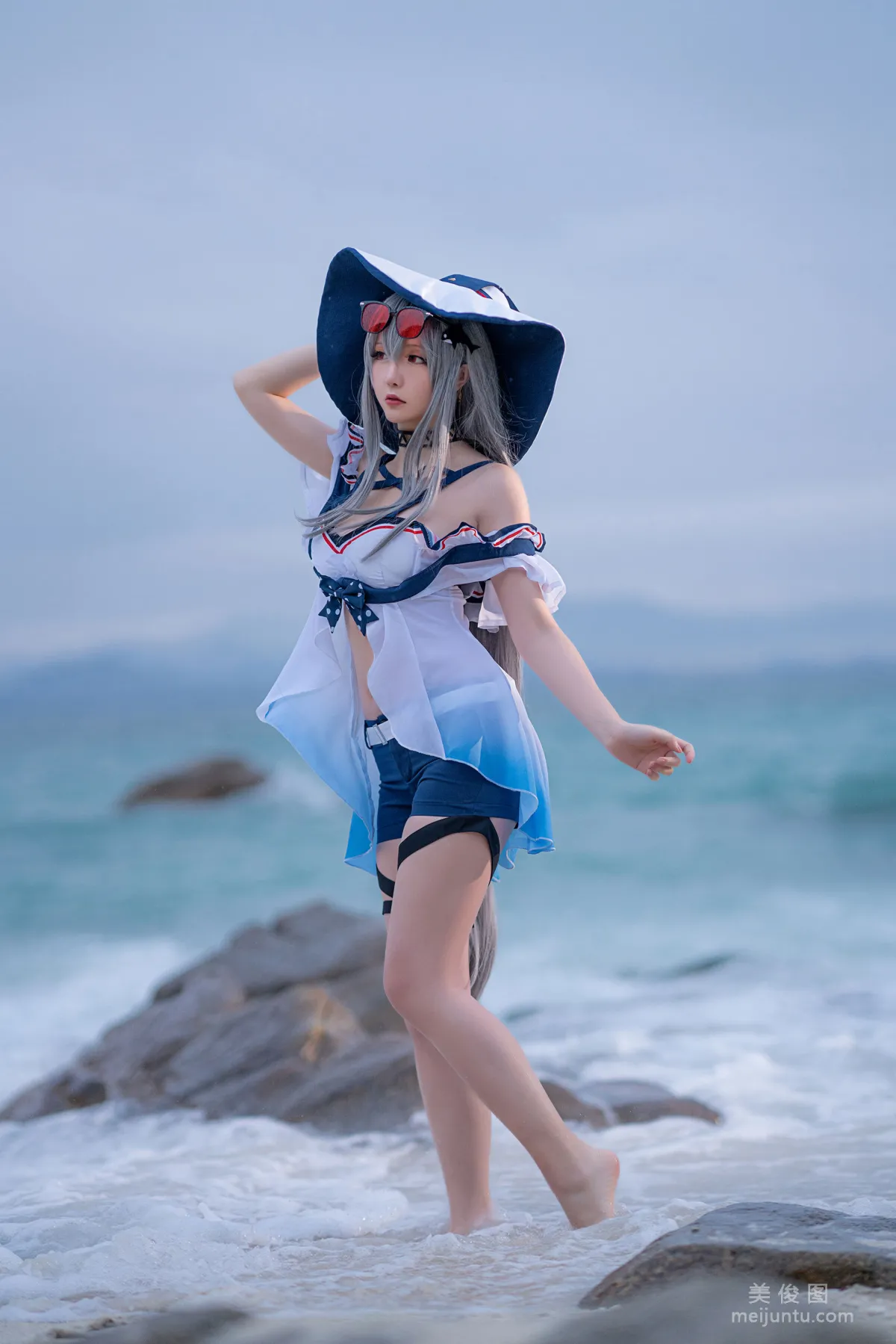 [COS福利] 星之迟迟 - 明日方舟《斯卡蒂》 写真套图7