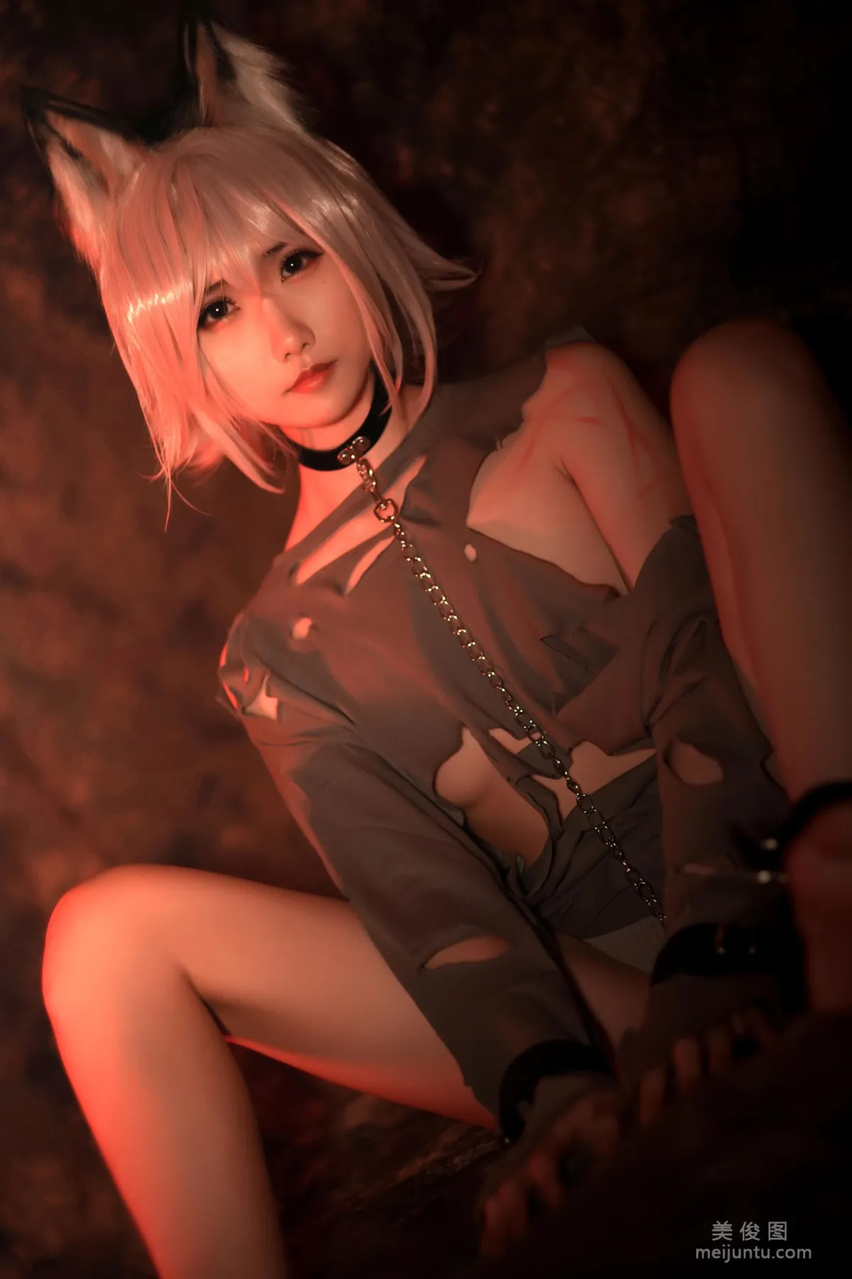 [COS福利] 動漫博主曉美媽 - 奴隸狼少女 16