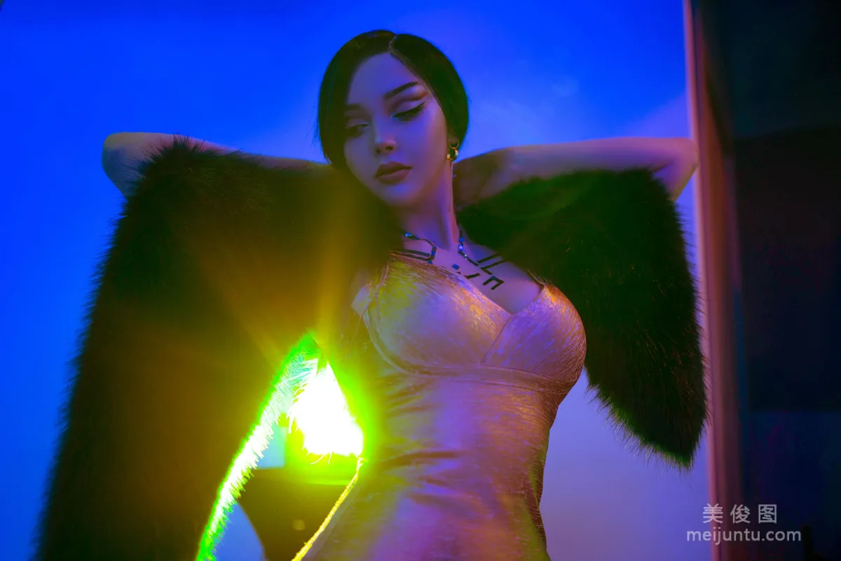 國外美女SayaTheFox - Cyberpunk Dress 7