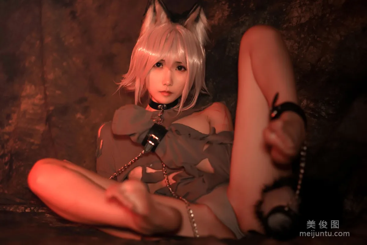 [COS福利] 動漫博主曉美媽 - 奴隸狼少女 26