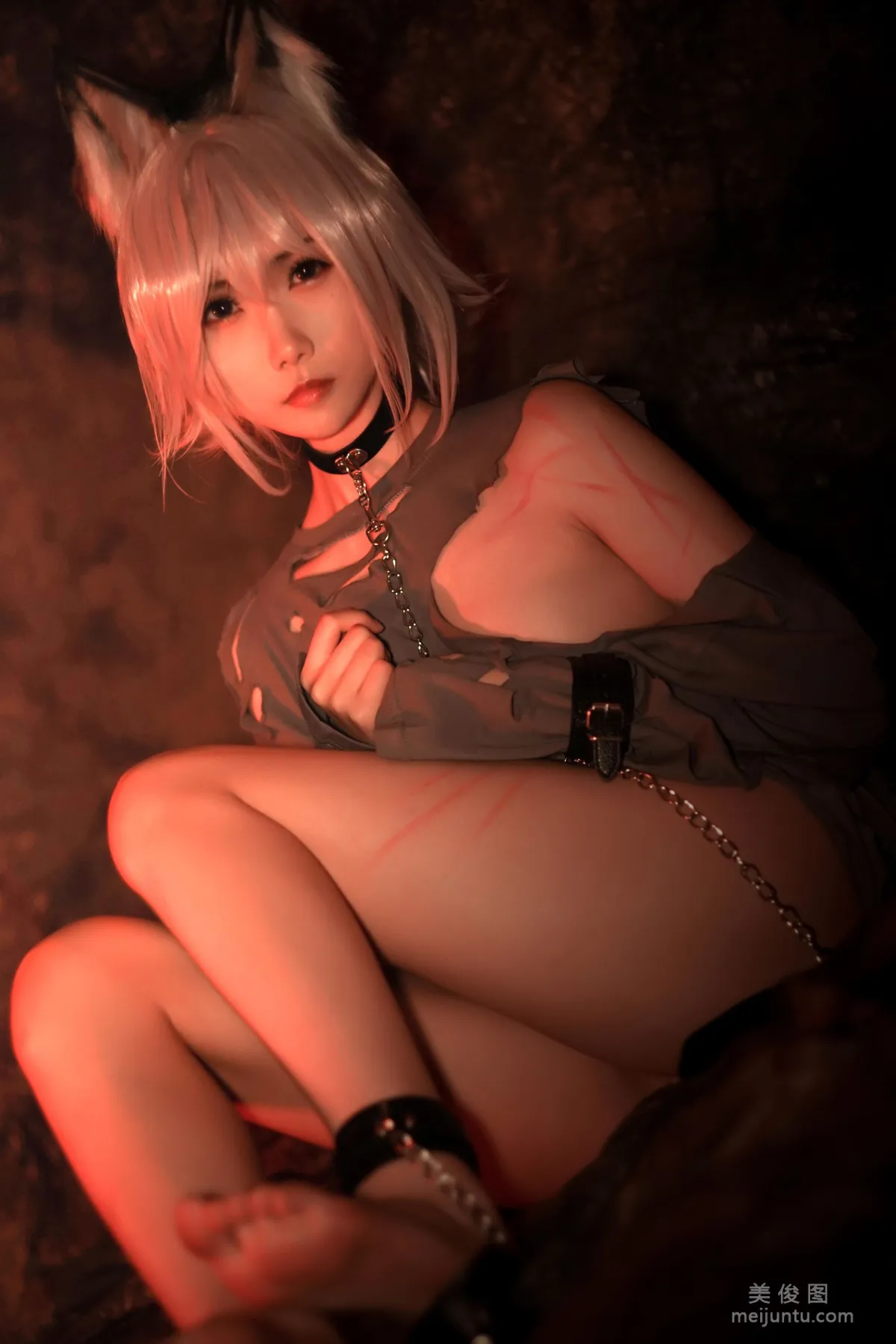 [COS福利] 動漫博主曉美媽 - 奴隸狼少女 17