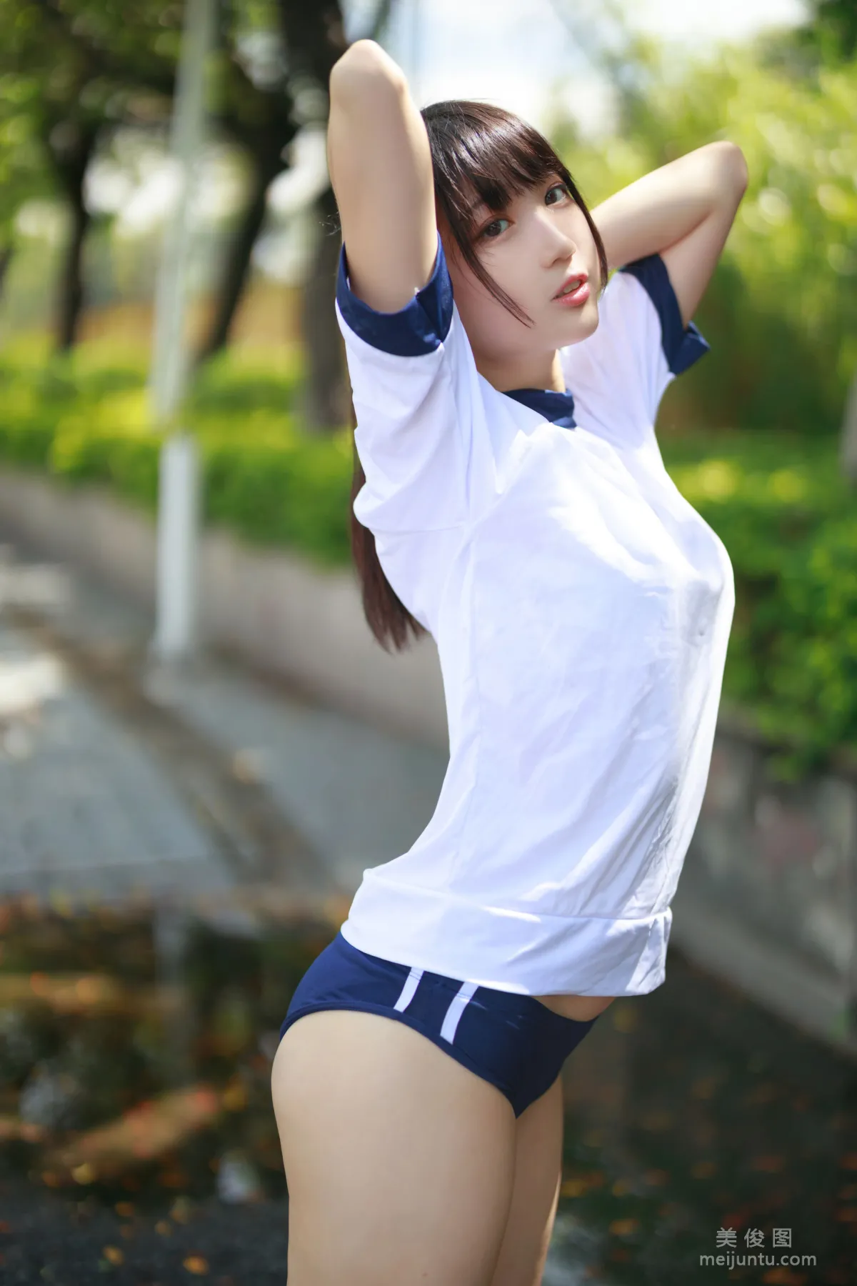 [COS福利] 周叽是可爱兔兔 - 体操服1